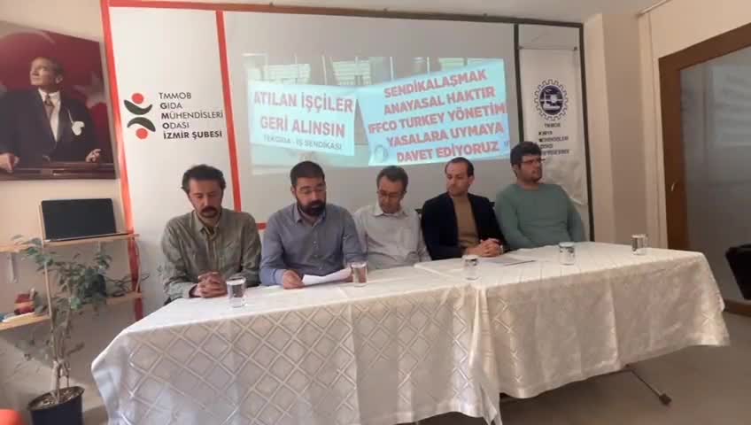 TMMOB'DAN İŞÇİLERİN ATILMASINA TEPKİ:  "SENDİKAL FAALİYETLER BAHANE EDİLEREK ÇALIŞANLARI İŞTEN ATMAK SUÇTUR"