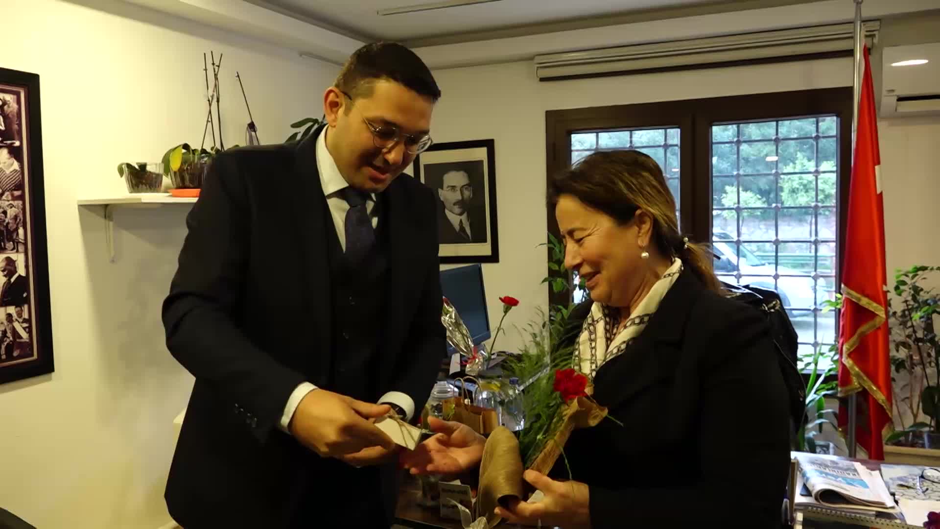 MARMARİS BELEDİYESİ’NİN KADIN ÇALIŞANLARINA ‘KADINLAR GÜNÜ’ ZİYARETİ