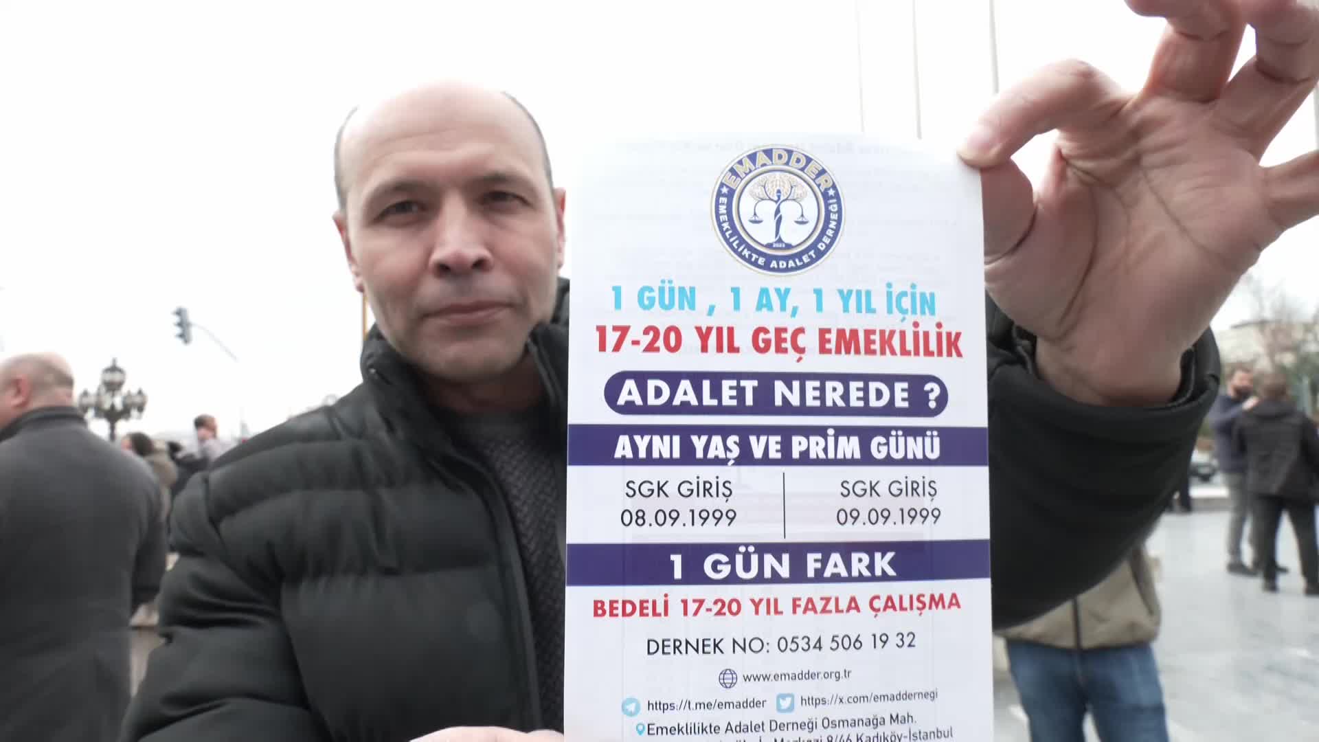EMEKLİLİKTE YAŞA TAKILANLAR ANKARA'DAN SESLENDİ... "BU ADALETSİZLİĞE SESSİZ KALMAK BUNA ORTAK OLMAK DEMEKTİR"