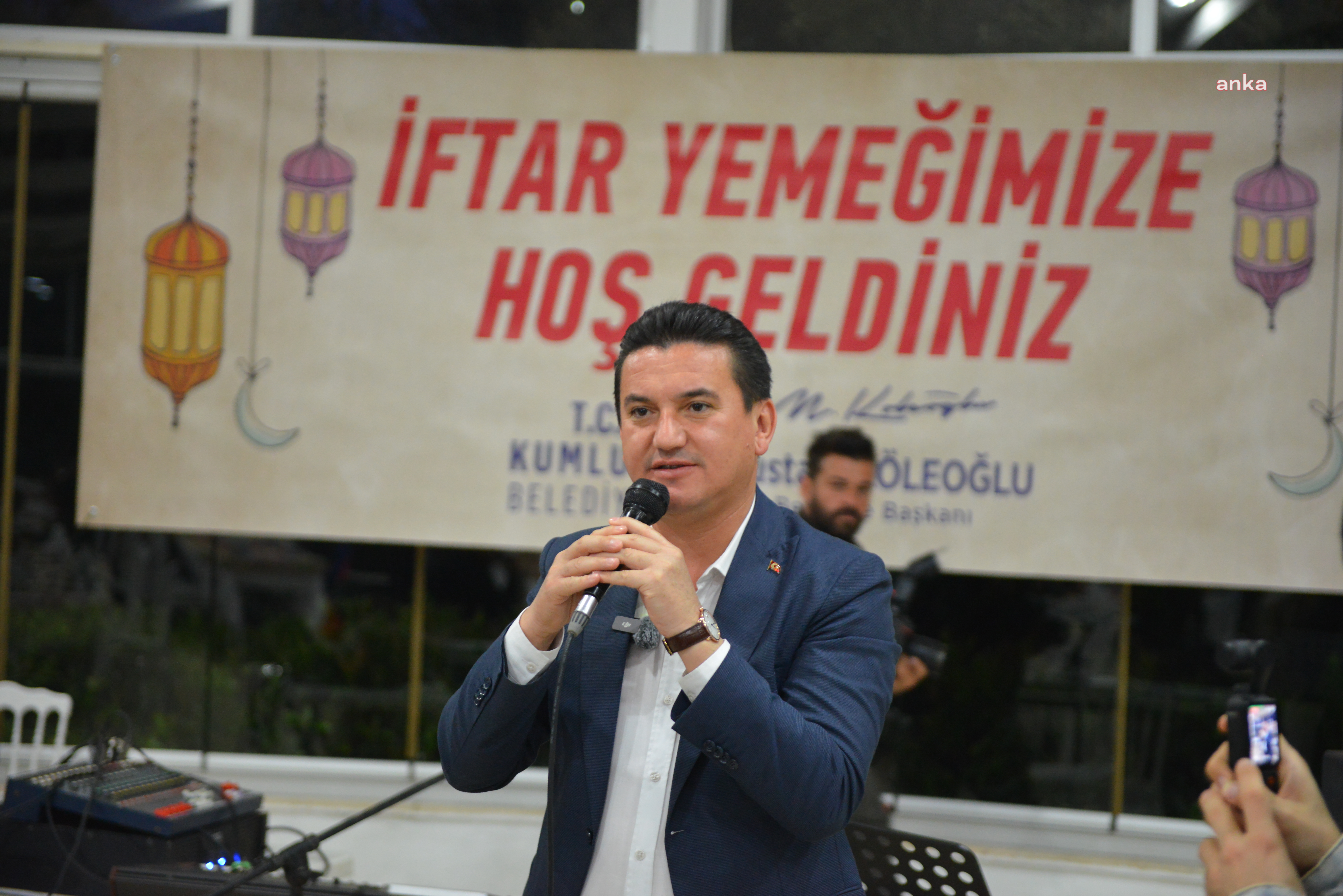 KUMLUCA BELEDİYE BAŞKANI KÖLEOĞLU, PERSONELİYLE İFTAR YAPTI