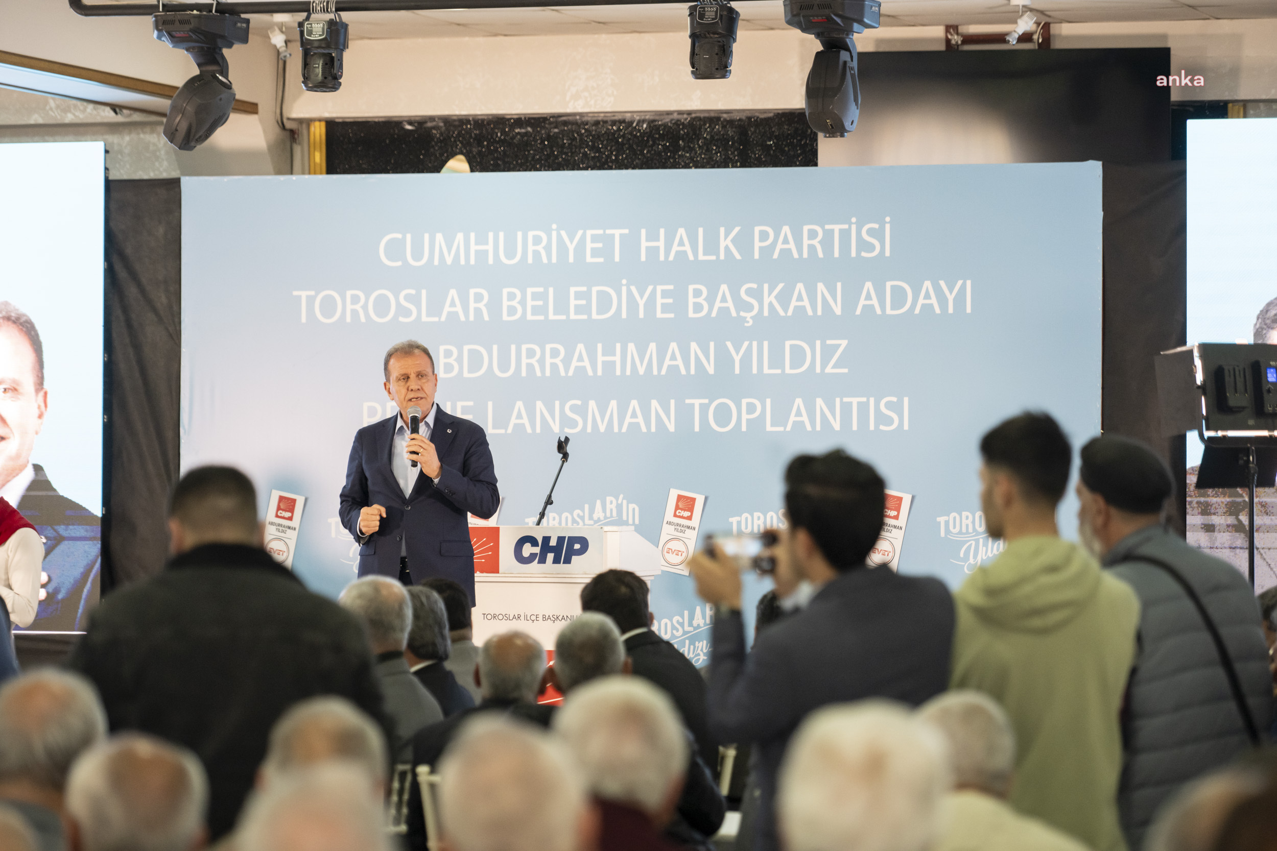 VAHAP SEÇER, CHP TOROSLAR BELEDİYE BAŞKAN ADAYI YILDIZ’IN PROJE TANITIM TOPLANTISI'NA KATILDI