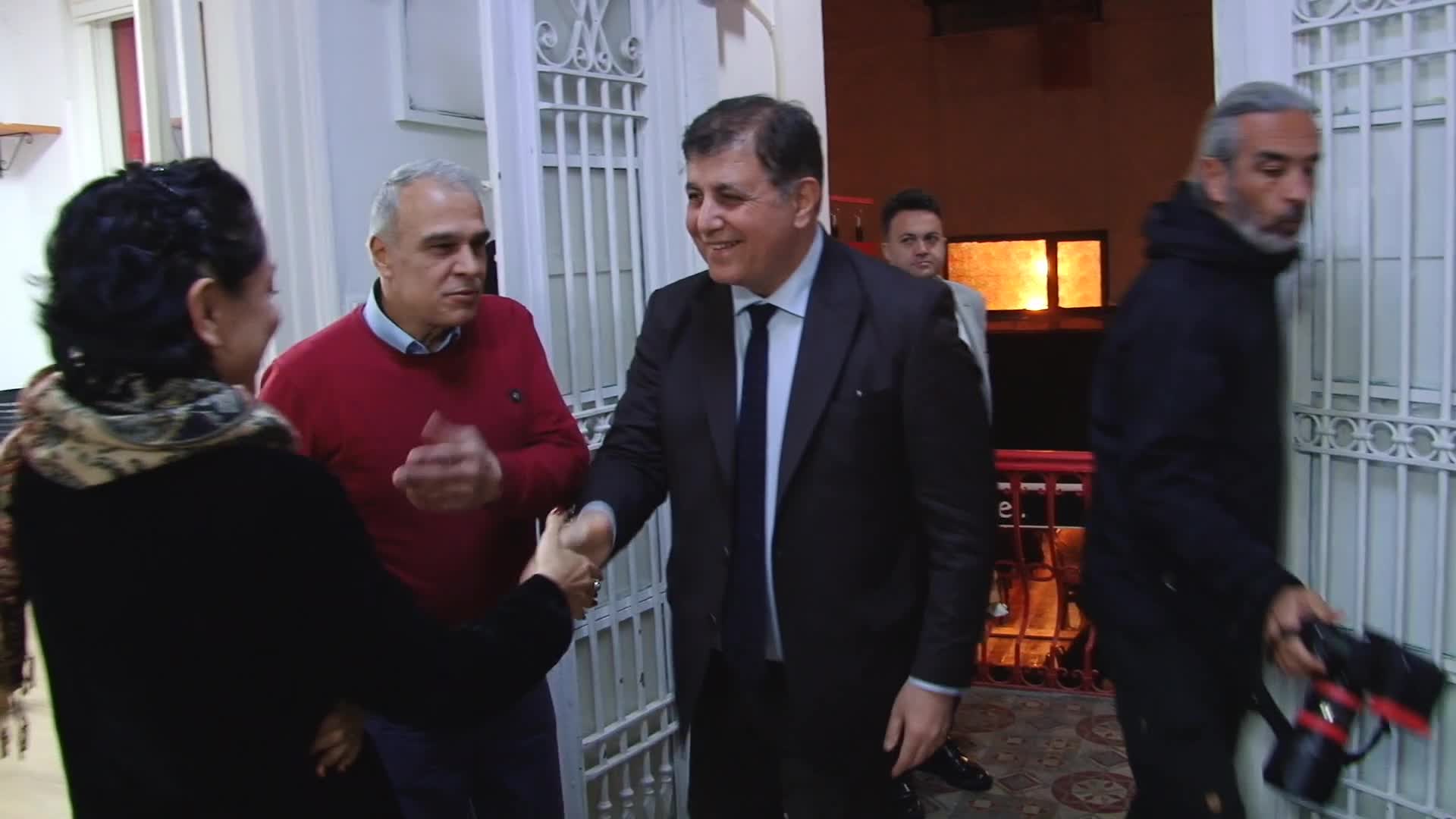 CHP İZMİR BÜYÜKŞEHİR BELEDİYE BAKAN ADAYI CEMİL TUGAY, TİP İZMİR İL ÖRGÜTÜNÜ ZİYARET ETTİ