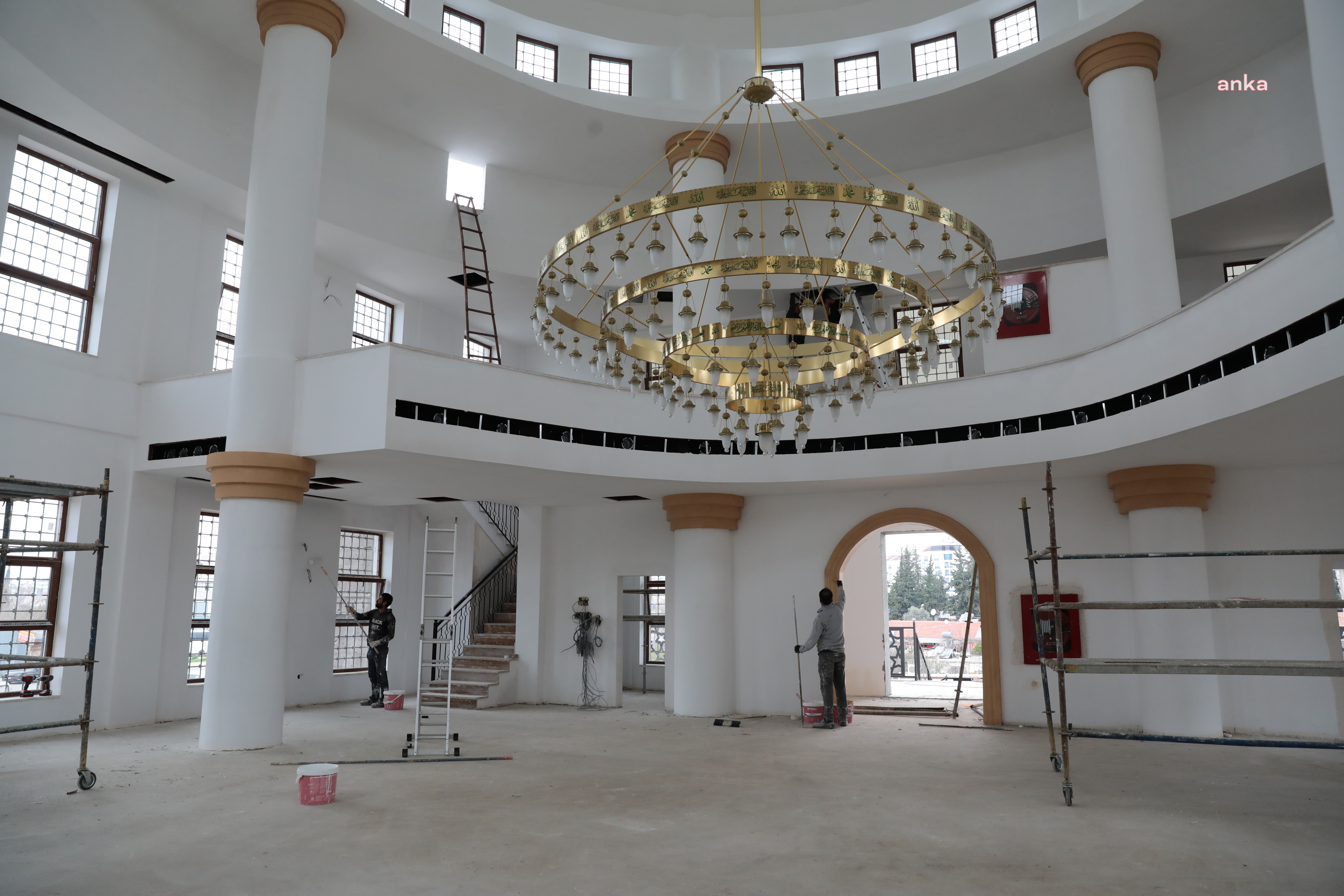 ANTALYA'DA GÜNEŞ MAHALLESİ CAMİ İNŞAATINDA SONA GELİNDİ
