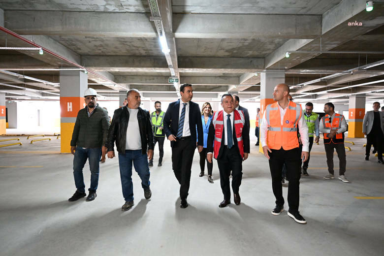MUHİTTİN BÖCEK, ÜNİVERSİTE KATLI OTOPARKINDA İNCELEME YAPTI