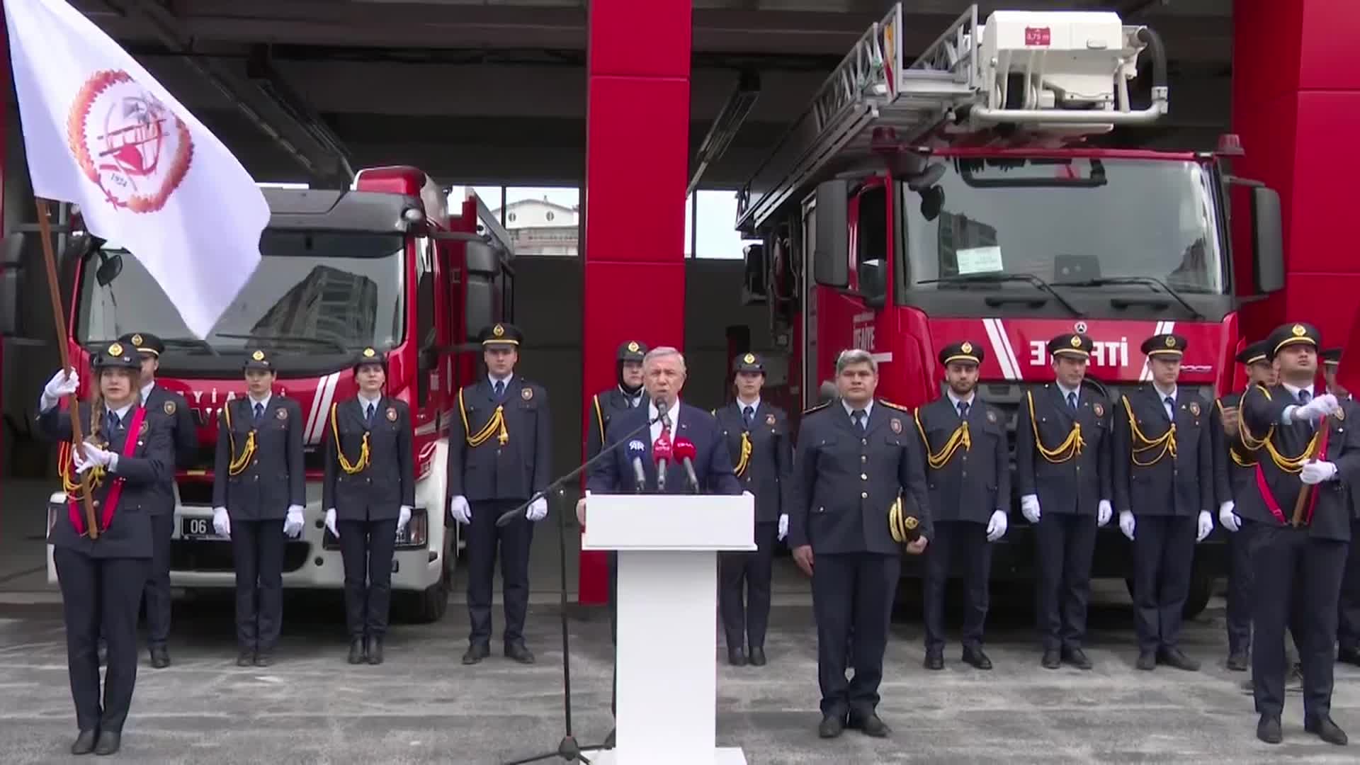 MANSUR YAVAŞ, ŞEHİT İTFAİYE ERİ FAHRİCAN YAVAŞ'IN ADININ VERİLDİĞİ İTFAİYE İSTASYONUNUN AÇILIŞINI YAPTI