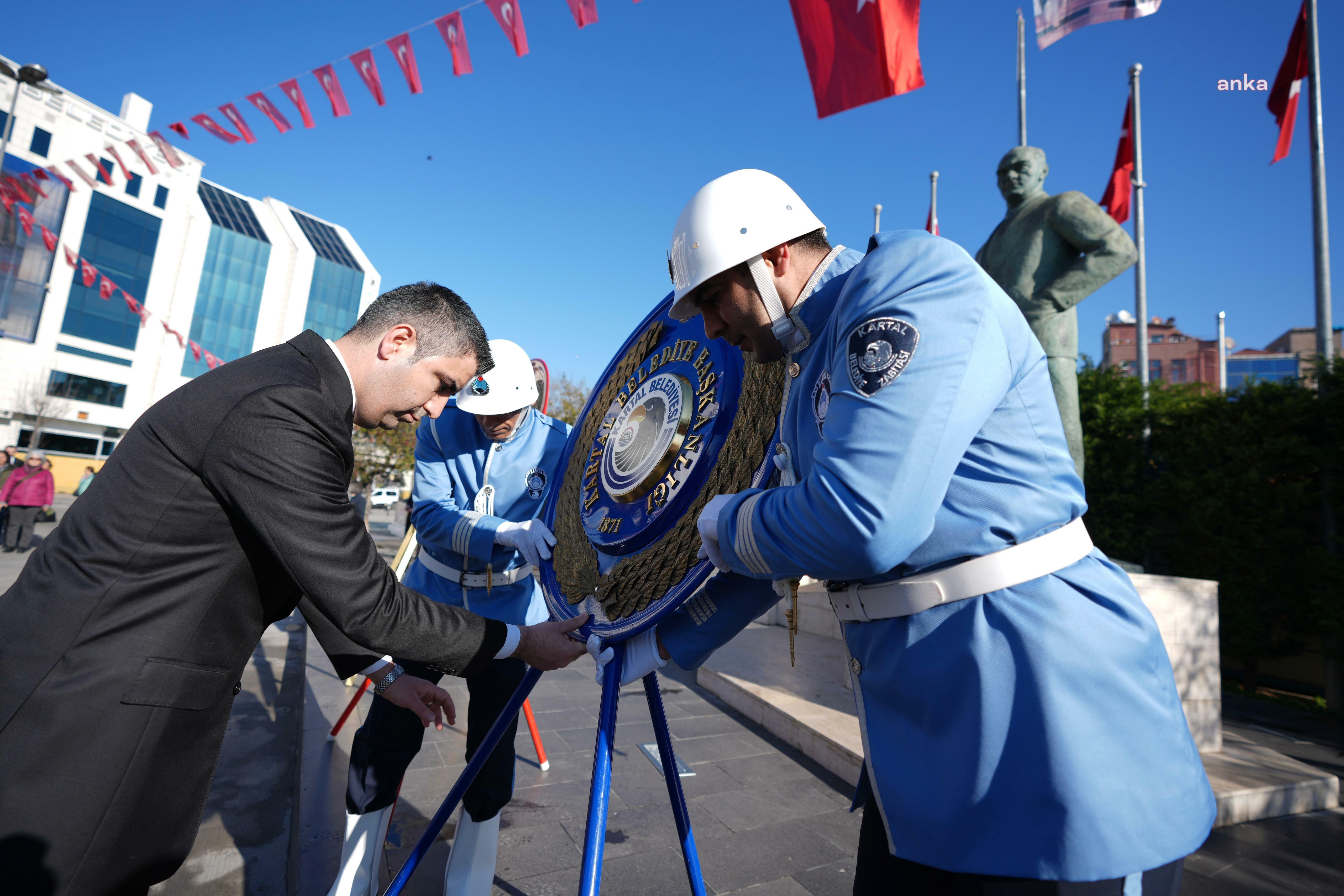 KARTAL BELEDİYE BAŞKANI YÜKSEL'DEN, 18 MART ÇANAKKALE ZAFERİ'NDE ATATÜRK ANITI'NA ÇELENK