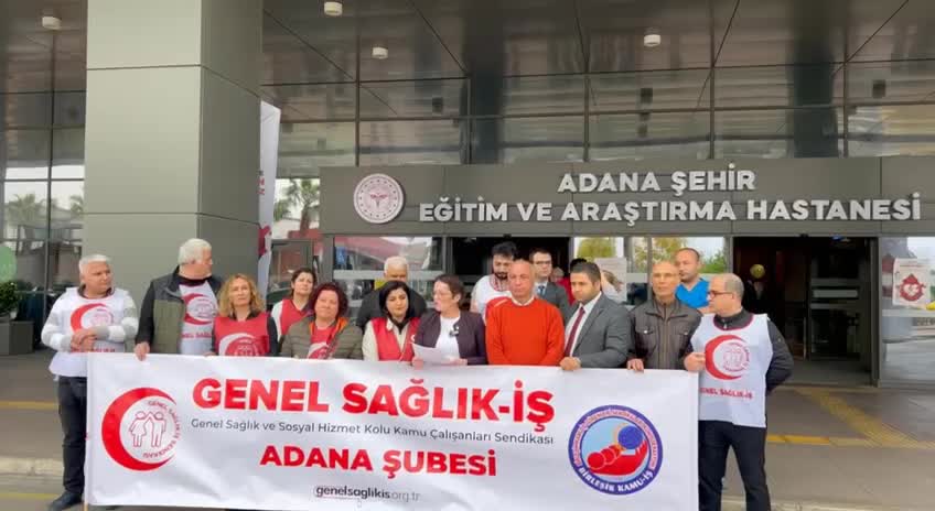ADANA ŞEHİR HASTANESİ’NDE MOBBİNG İDDİASI... GENEL SAĞLIK İŞ BAŞKANI UĞUR: “ÇALIŞMA BARIŞINI BOZAN YÖNETİCİLERİN DERHAL GÖREVDEN ALINMASINI TALEP EDİYORUZ”