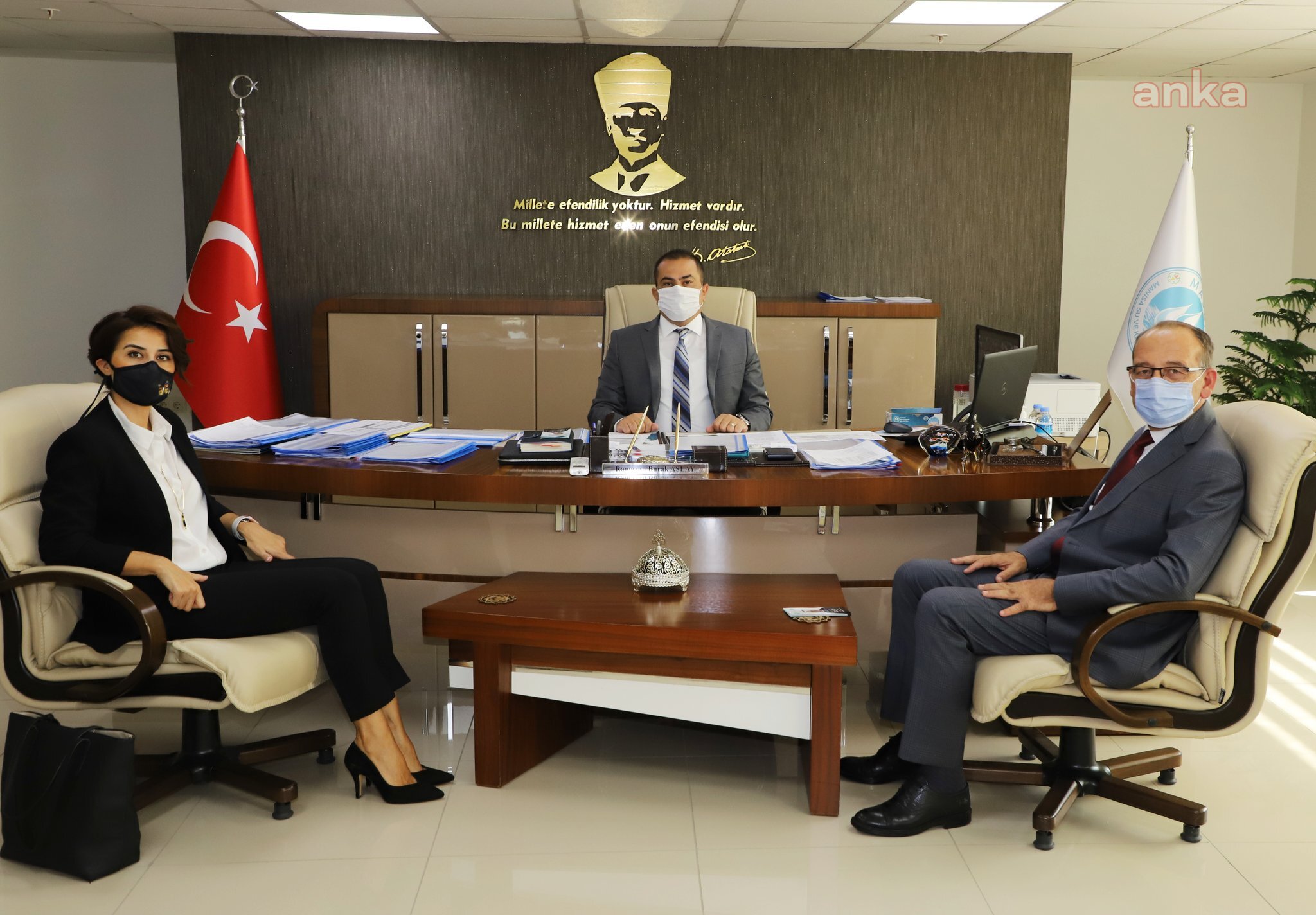 TURGUTLU BELEDİYE BAŞKANI AKIN'DAN MASKİ GENEL MÜDÜRÜNE ZİYARET