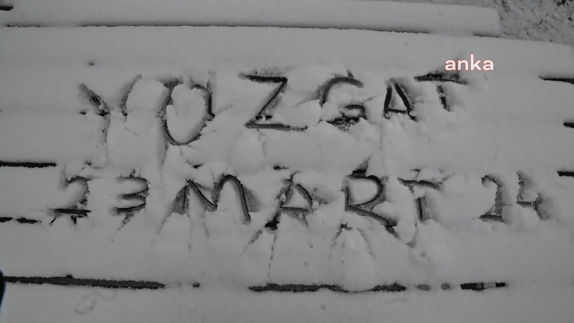 YOZGAT’TA KAR YAĞIŞI ETKİLİ OLDU, ÇİFTÇİYE DON UYARISI YAPILDI