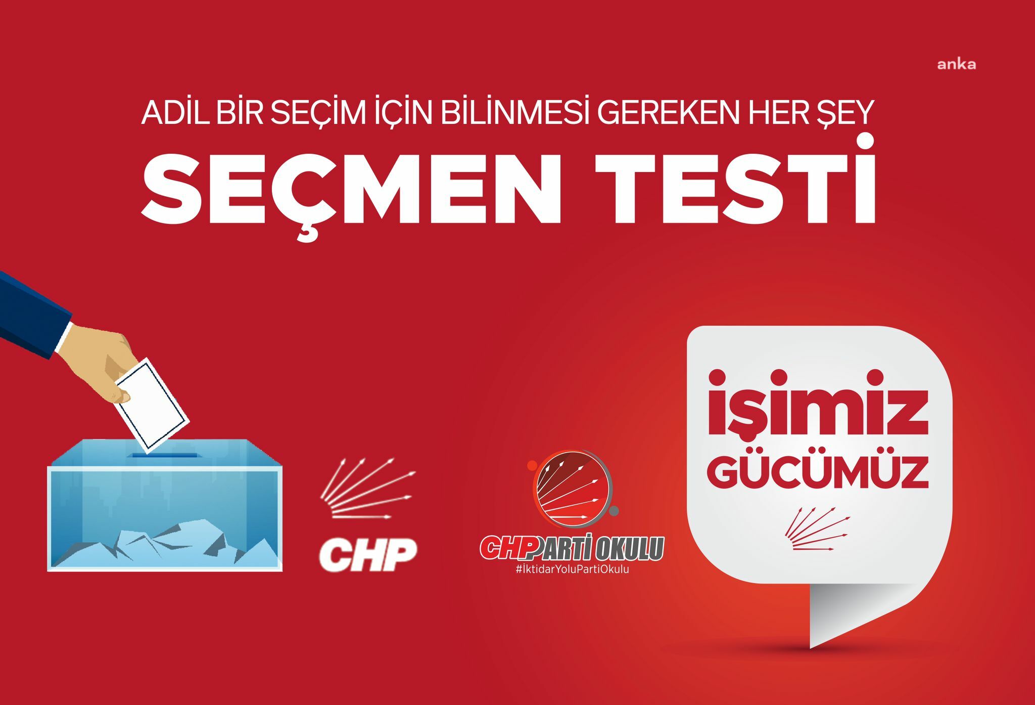 CHP PARTİ OKULU, SEÇMENLERİ BİLGİLENDİRMEK İÇİN SEÇMEN TESTİ HAZIRLADI