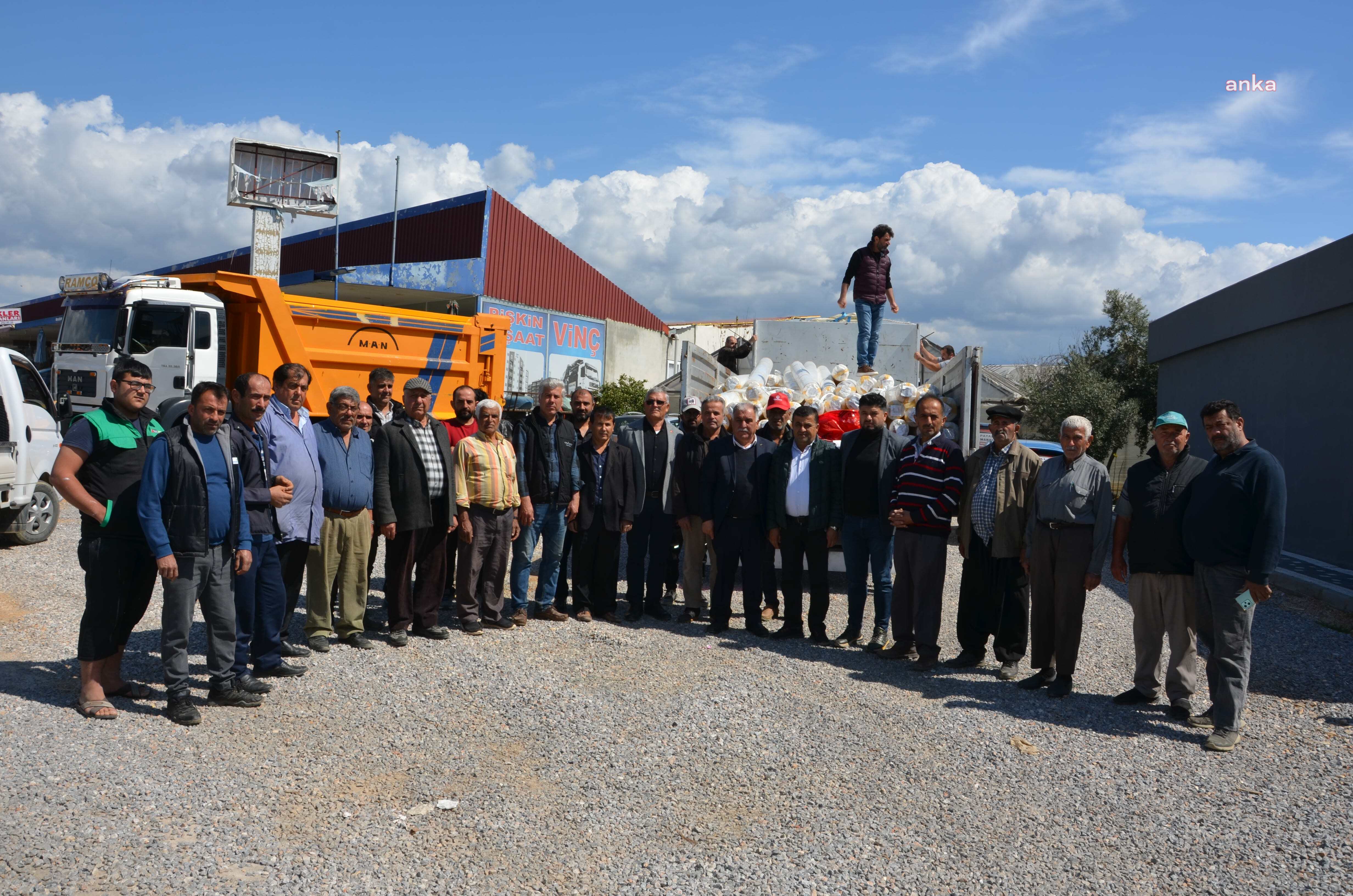 ANTALYA BÜYÜKŞEHİR’DEN ALANYA'DA AFETZEDE ÜRETİCİYE NAYLON DESTEĞİ