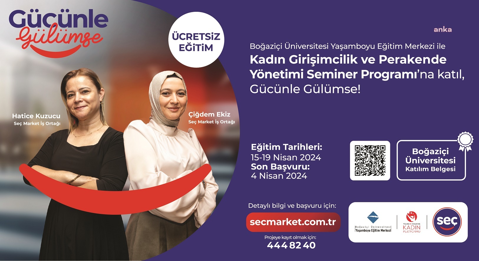 SEÇ MARKET, KADIN GİRİŞİMCİLERİ "GÜCÜNLE GÜLÜMSE" PROJESİYLE DESTEKLİYOR