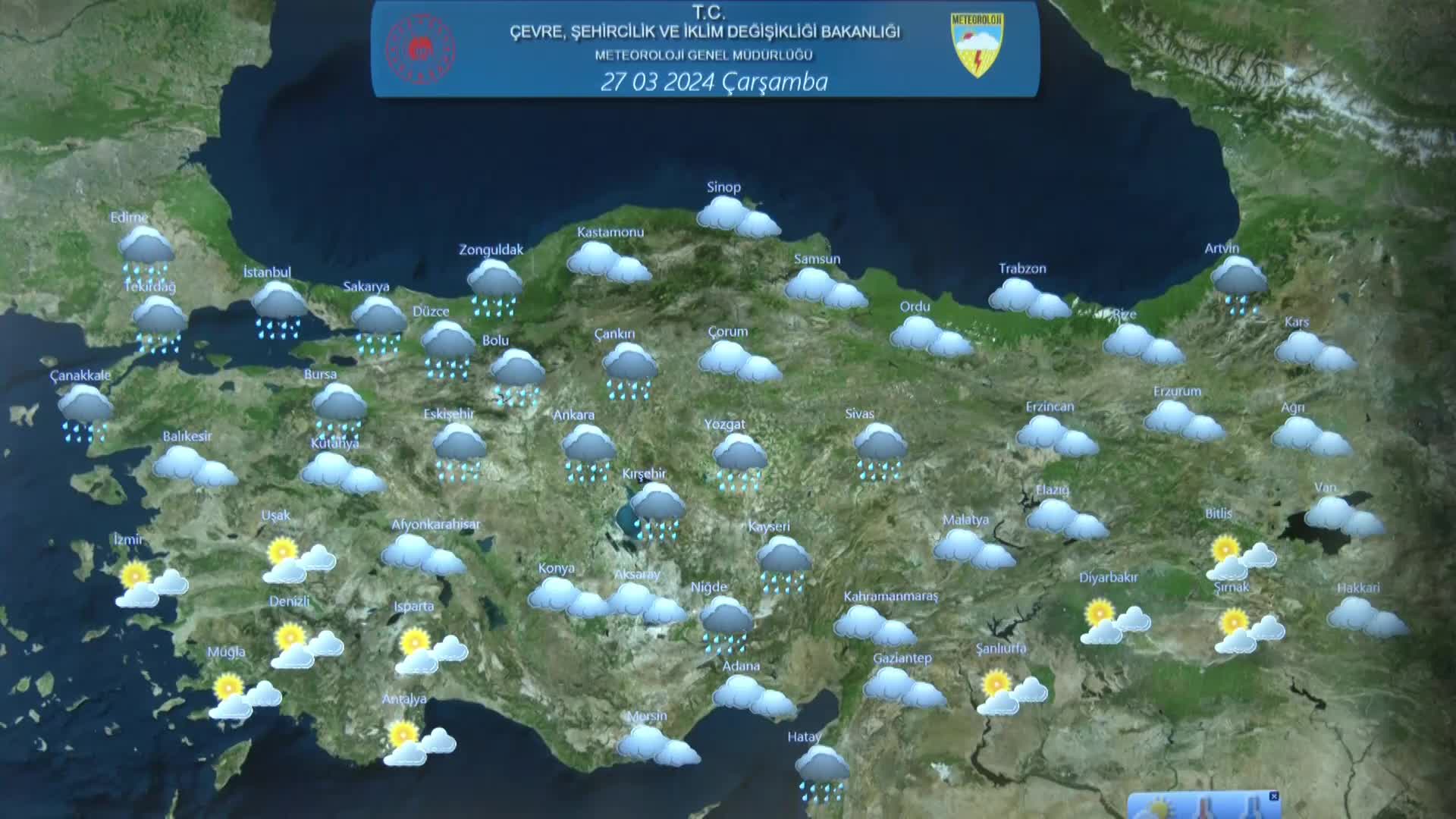 METEOROLOJİ, SEÇİM GÜNÜ HAVA DURUMUNU AÇIKLADI