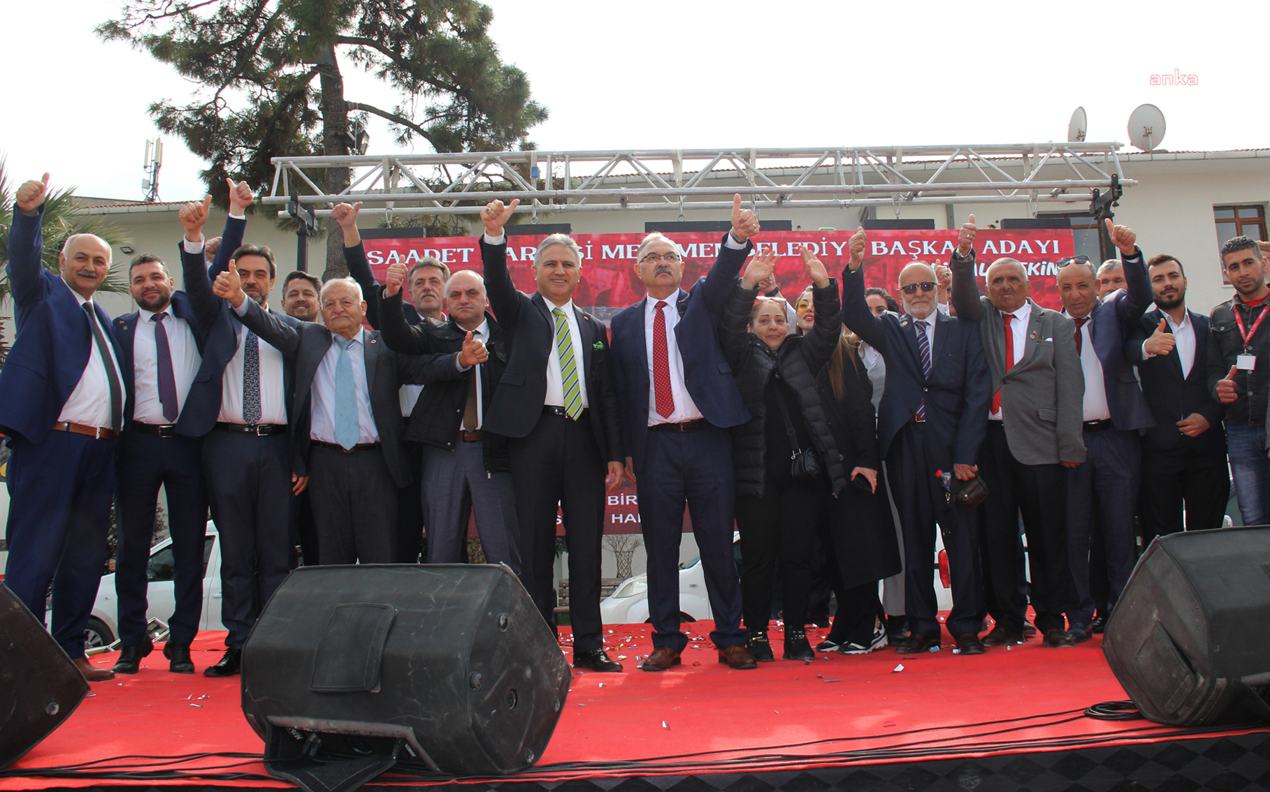 SAADET PARTİSİ'NDEN MENEMEN’DE MİTİNG