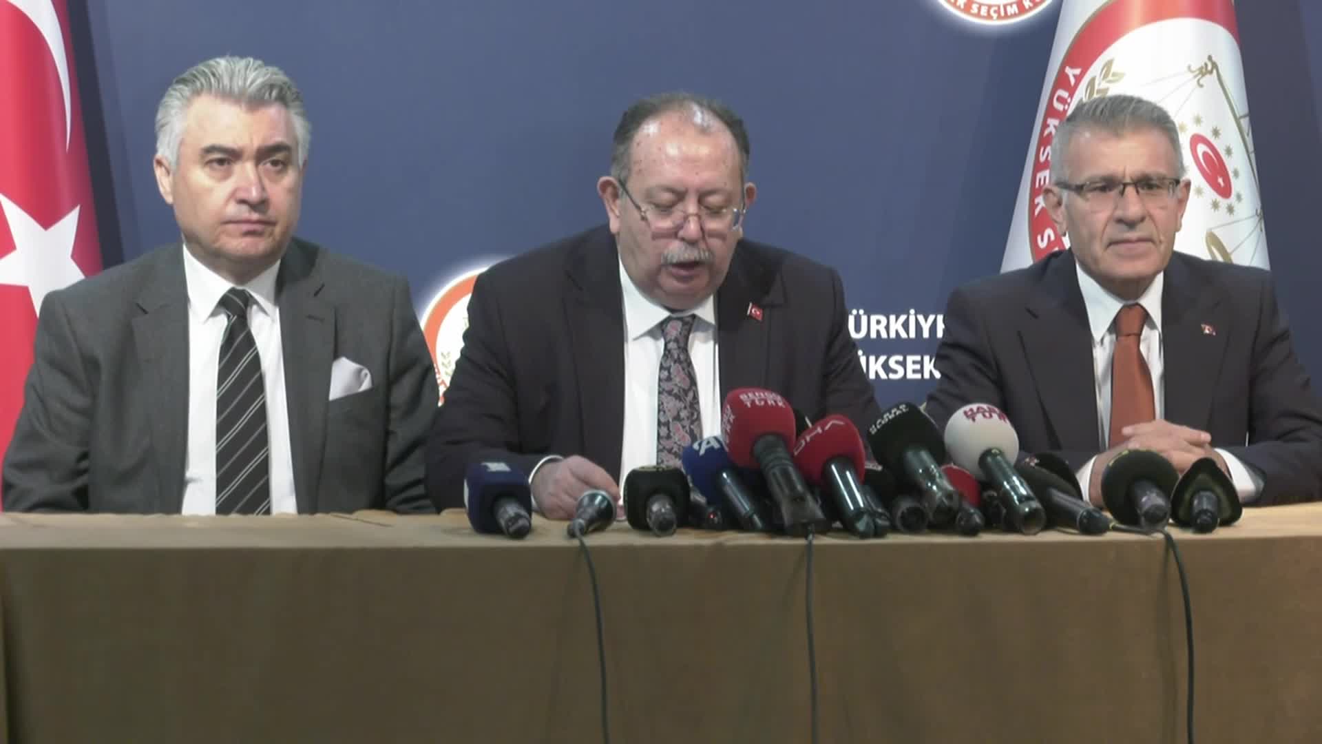 YSK BAŞKANI YENER, YEREL SEÇİMİN KESİN OLMAYAN SONUÇLARINI AÇIKLADI