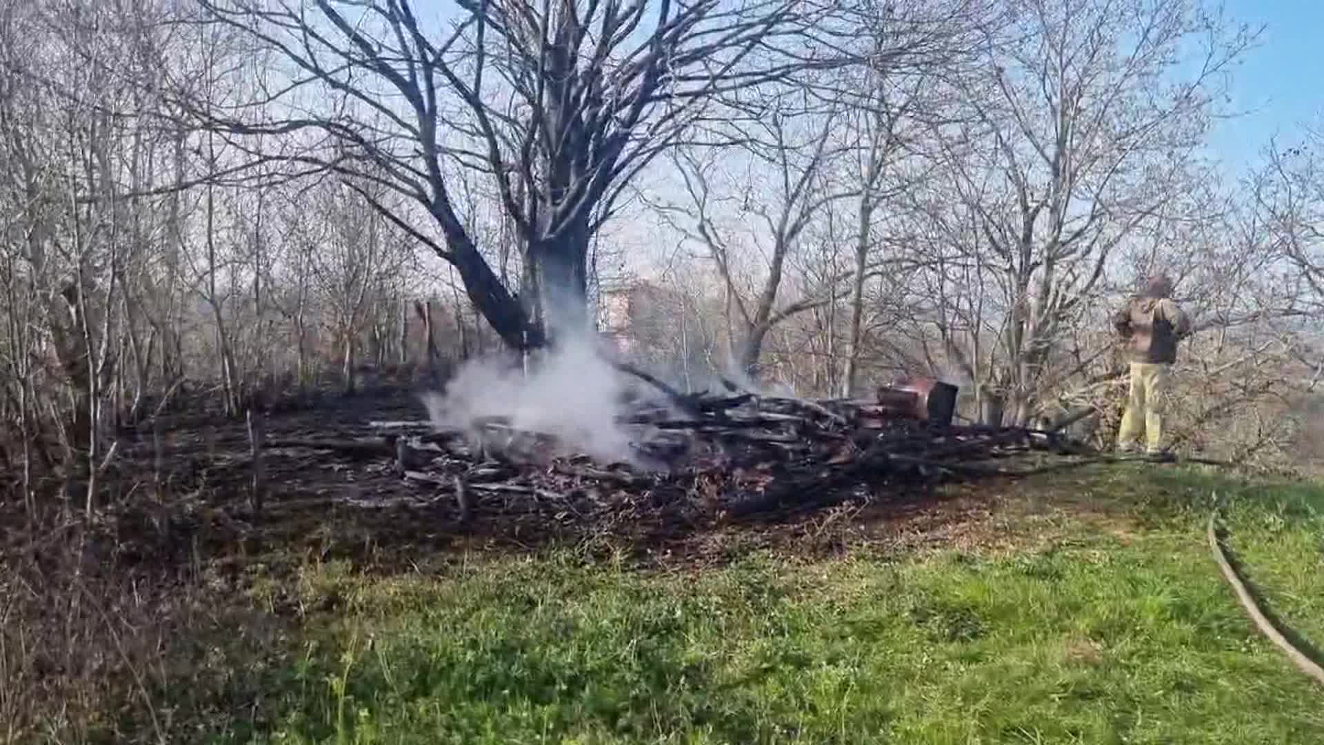 SİNOP’TA ÇIKAN YANGINDA 2 DÖNÜM ARAZİ ZARAR GÖRDÜ