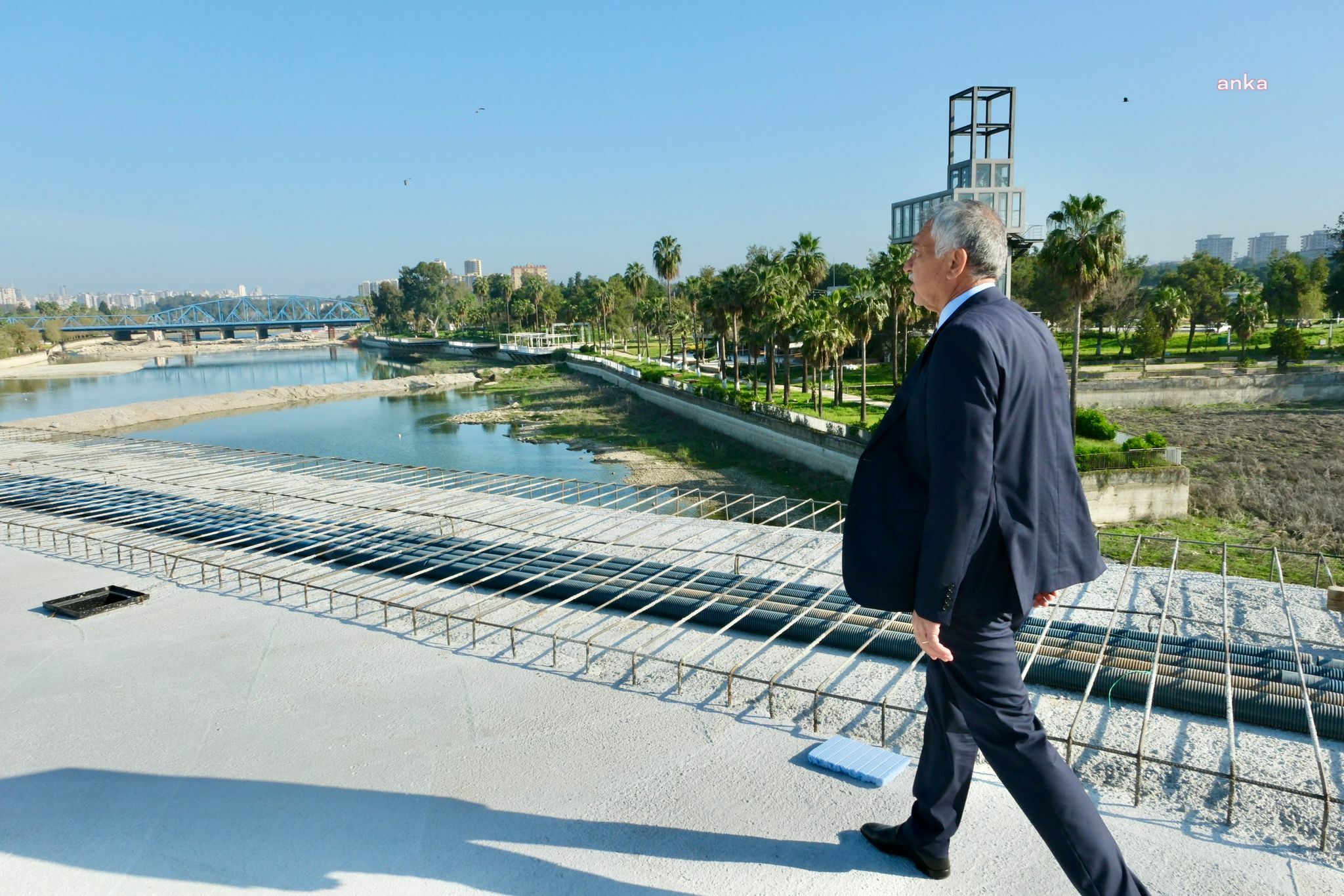 ZEYDAN KARALAR, YAPIMI DEVAM EDEN YAVUZLAR KÖPRÜSÜ’NDE ÇALIŞMALARI DENETLEDİ
