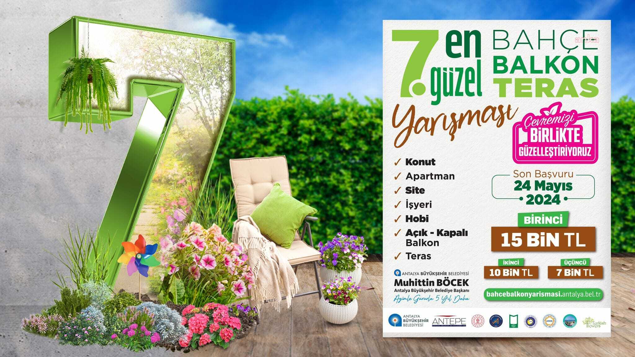 ANTALYA’NIN EN GÜZEL BALKON VE BAHÇELERİ SEÇİLİYOR