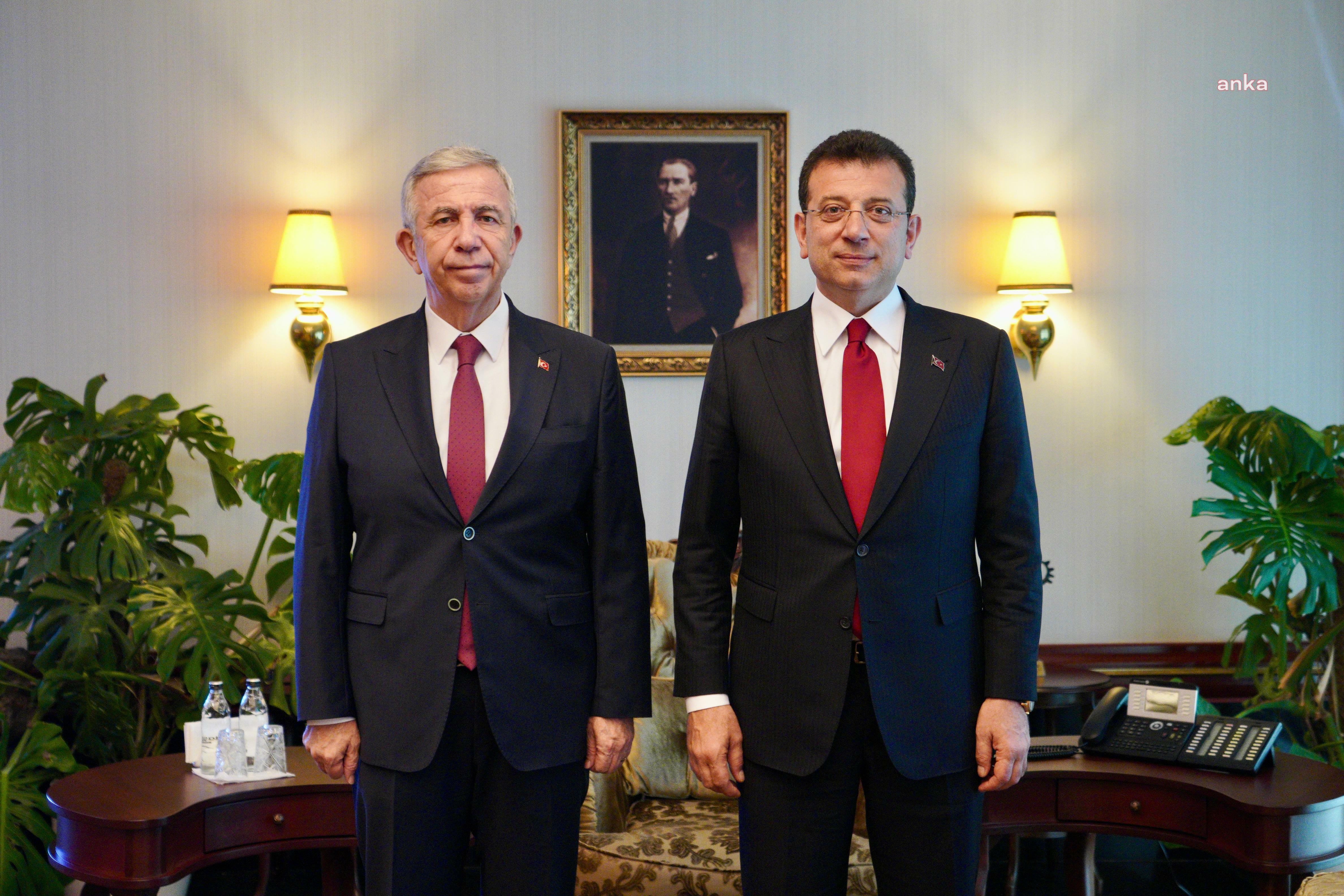 EKREM İMAMOĞLU VE EŞİ DİLEK İMAMOĞLU MANSUR YAVAŞ'I ZİYARET ETTİ
