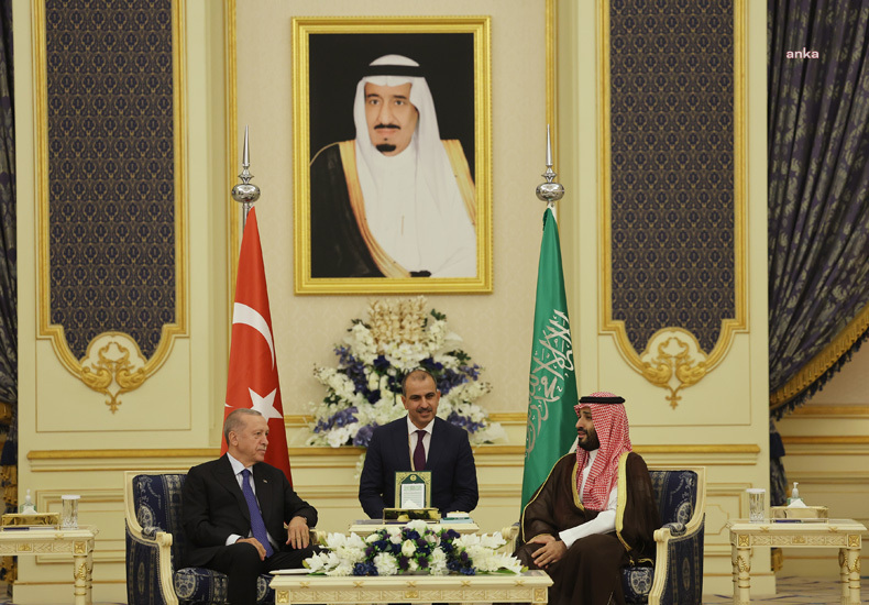 CUMHURBAŞKANI ERDOĞAN, SUUDİ ARABİSTAN VELİAHT PRENSİ EL SUUD İLE GÖRÜŞTÜ