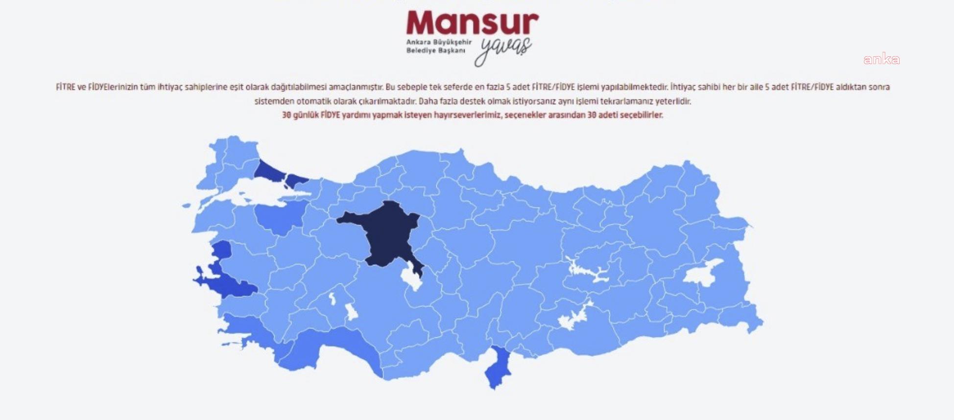 ANKARA BÜYÜKŞEHİR BELEDİYESİ’NDEN DAYANIŞMA ÖRNEĞİ: “FİTRE VER” KAMPANYASI İLE 24 BİN 200 AİLEYE ULAŞILDI