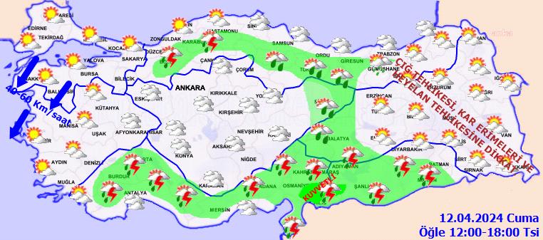 METEOROLOJİDEN SAĞANAK UYARISI