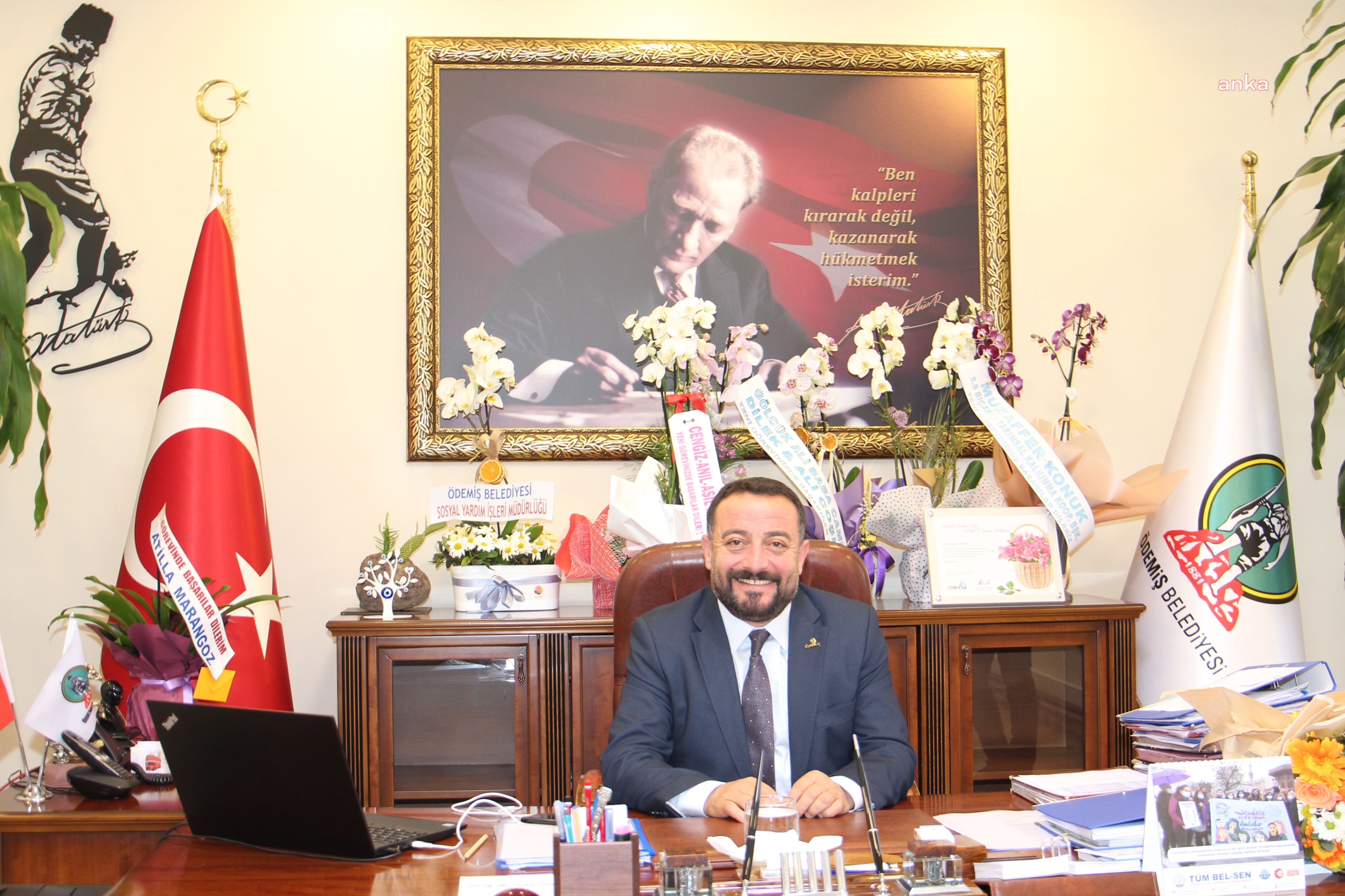 ÖDEMİŞ BELEDİYE BAŞKANI MUSTAFA TURAN BELEDİYENİN MALİ DURUM TABLOSUNU PAYLAŞTI