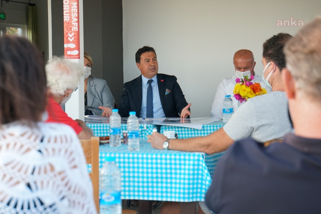 BODRUM BELEDİYE BAŞKANI ARAS, GÜNDOĞAN'DA BULUNAN SİTE YÖNETİCİLERİYLE BİR ARAYA GELDİ