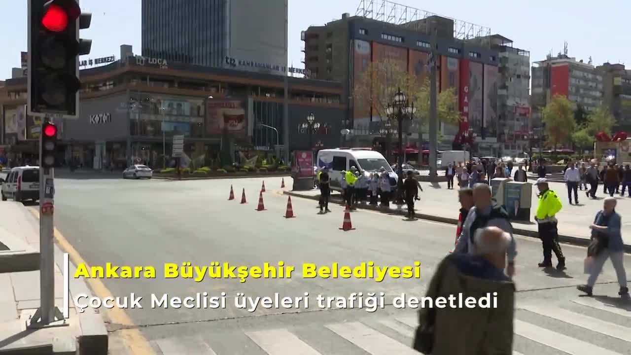 BAŞKENT’TE “ÇOCUK POLİSLER TRAFİĞİ DENETLİYOR” UYGULAMASI