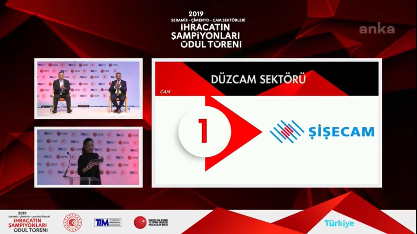 ŞİŞECAM ÜÇ KATEGORİDE BİRİNCİ OLDU