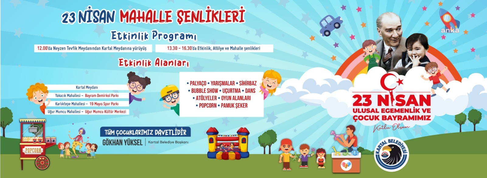 KARTALLI ÇOCUKLAR, 23 NİSAN’I MAHALLE ŞENLİKLERİYLE KUTLAYACAK
