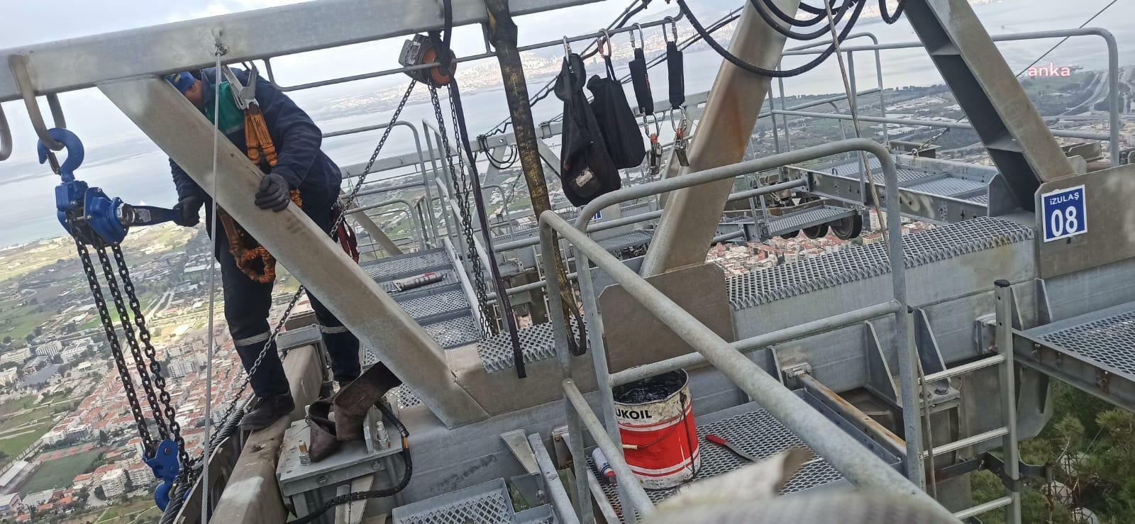 İZMİR BÜYÜKŞEHİR BELEDİYESİ’NİN TELEFERİK TESİSLERİ’NDE BAKIM ÇALIŞMALARI TAMAMLANDI