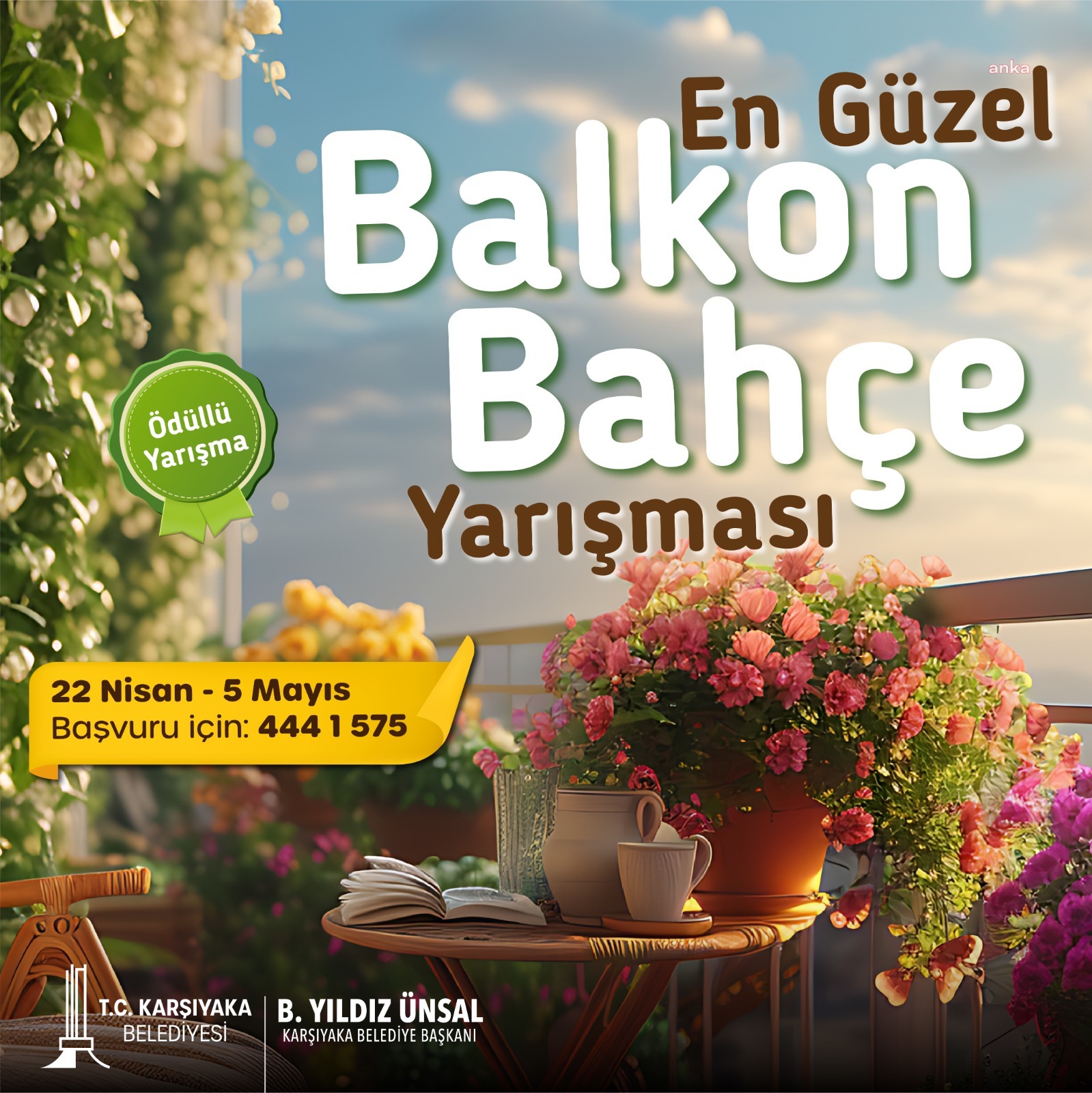 KARŞIYAKA’DA 'EN GÜZEL BALKON BAHÇE YARIŞMASI’NA BAŞVURULAR BAŞLIYOR