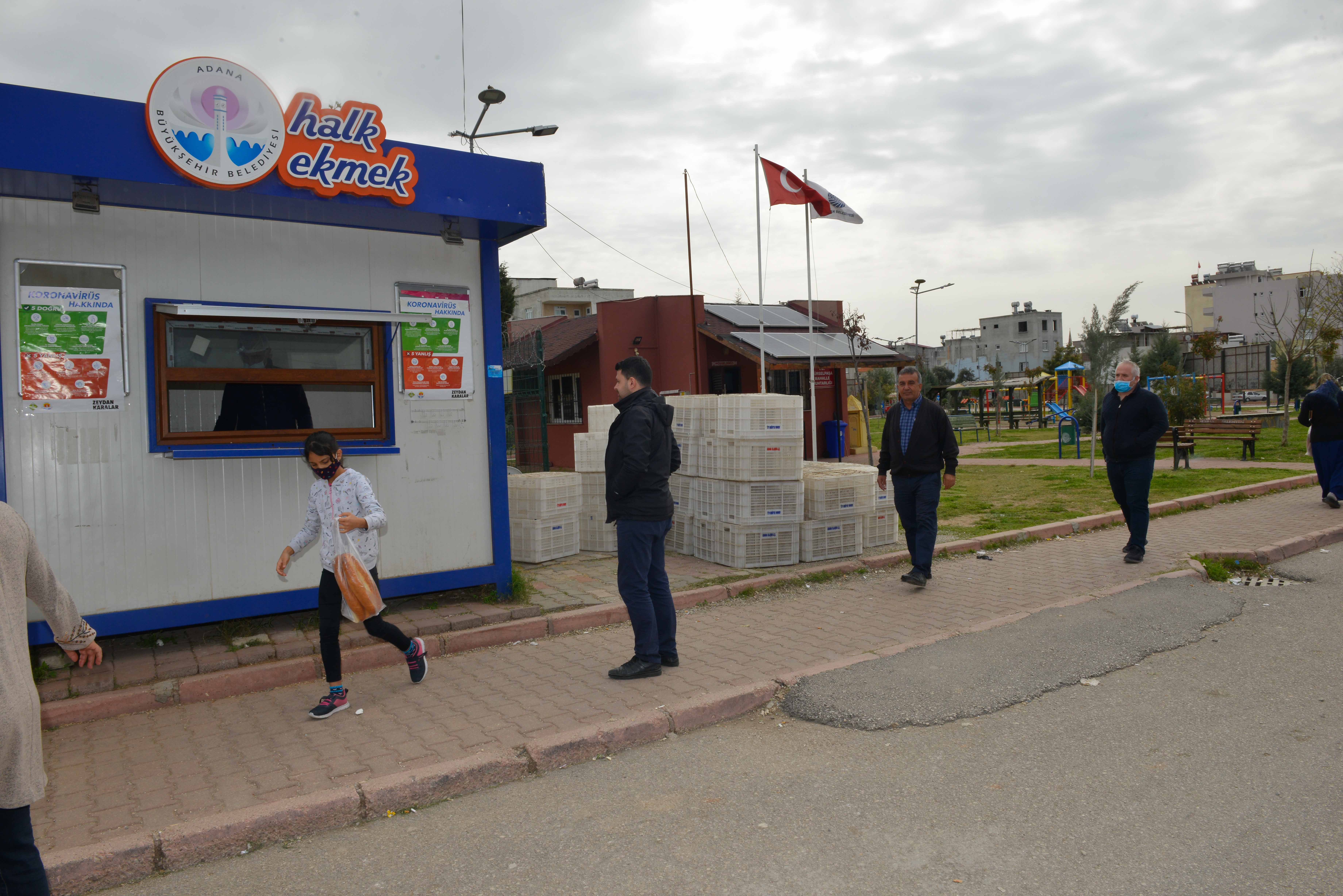 ADANA'DA EKMEK BÜFELERİNDE 1 METRE HASSASİYETİ