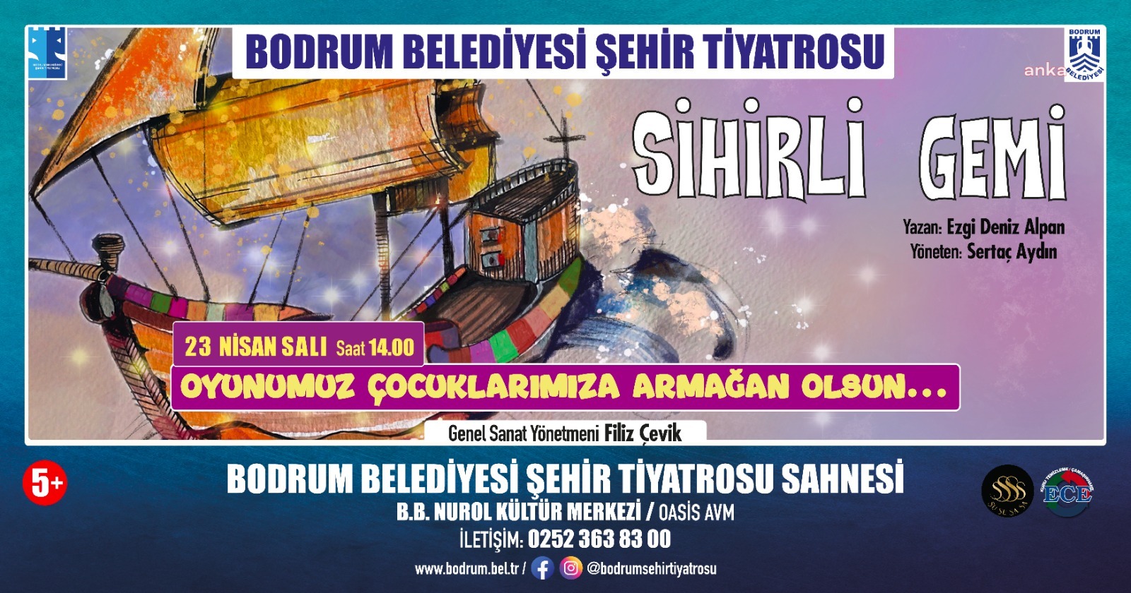 BODRUM BELEDİYESİ ŞEHİR TİYATROSU’NDAN 23 NİSAN’A ÖZEL PERFORMANS