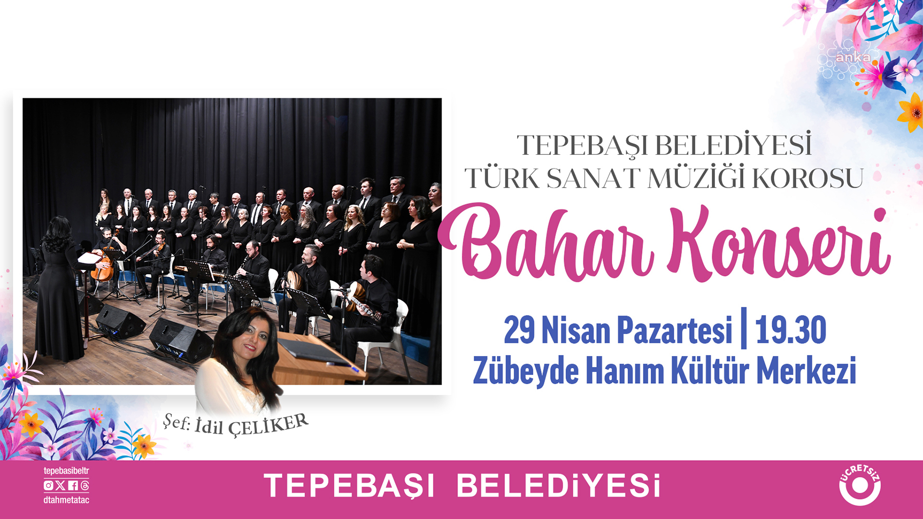 TEPEBAŞI BELEDİYESİ TSM KOROSU’NDAN "BAHAR KONSERİ"