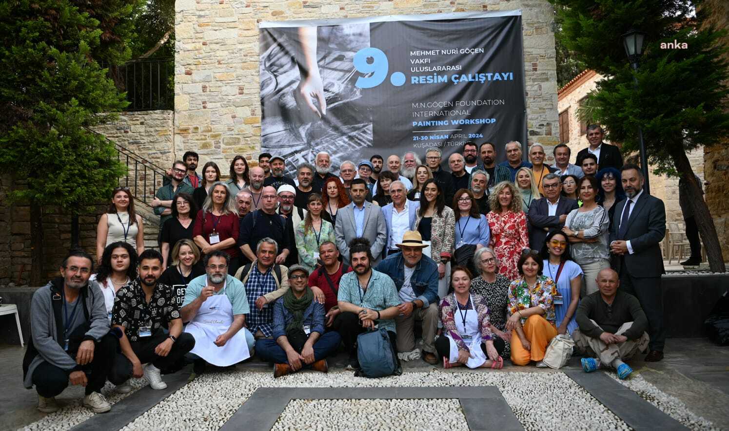 DÜNYANIN FARKLI ÜLKELERİNDEN RESSAMLAR KUŞADASI'NDA BULUŞTU