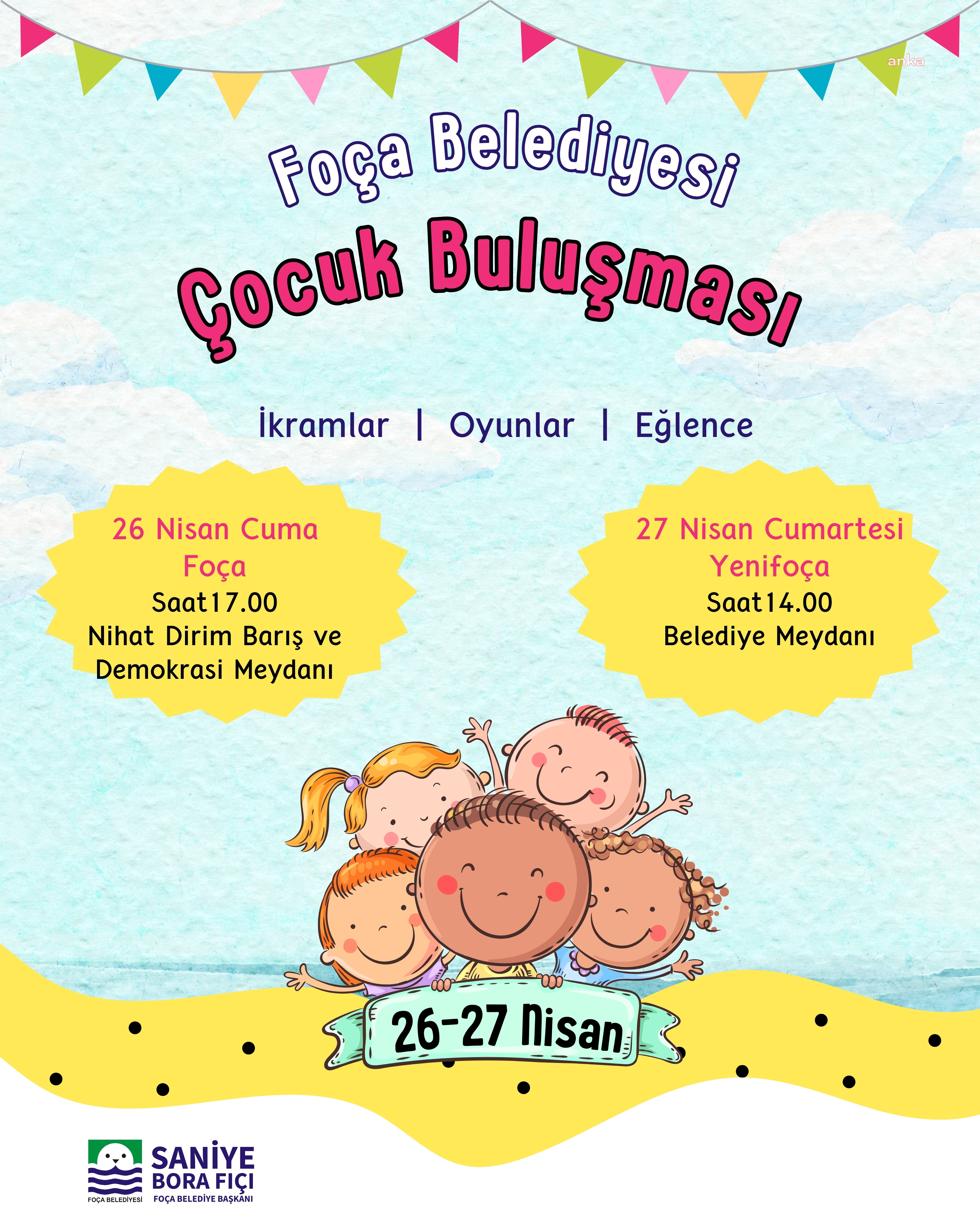 FOÇA BELEDİYESİ, İLÇELİ ÇOCUKLARI BULUŞTURACAK