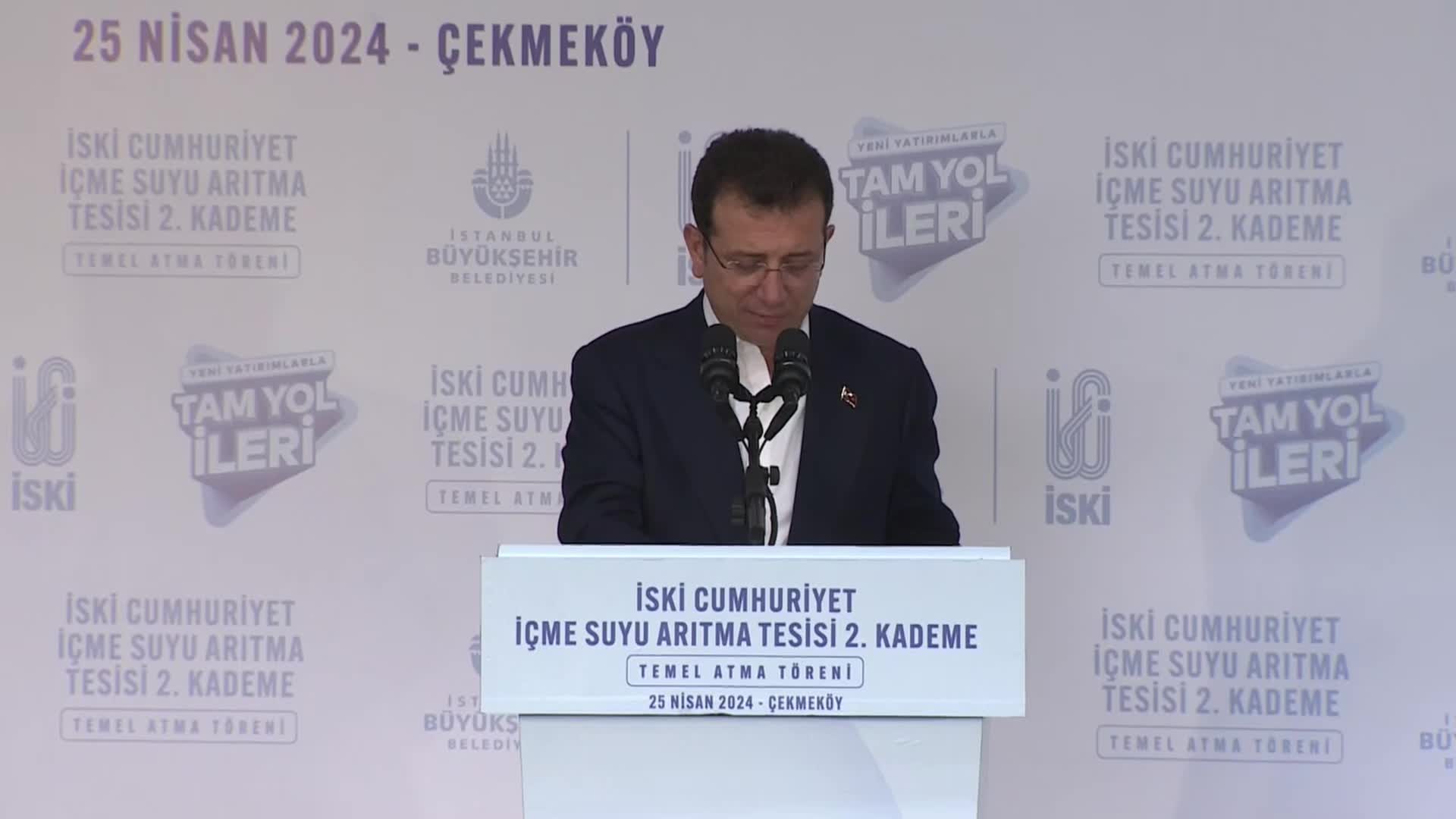 İMAMOĞLU: “MELEN BARAJI’NI DERHAL YAPIN, KANAL İSTANBUL’U KAPIDAN İÇERİ SOKMAYIN”
