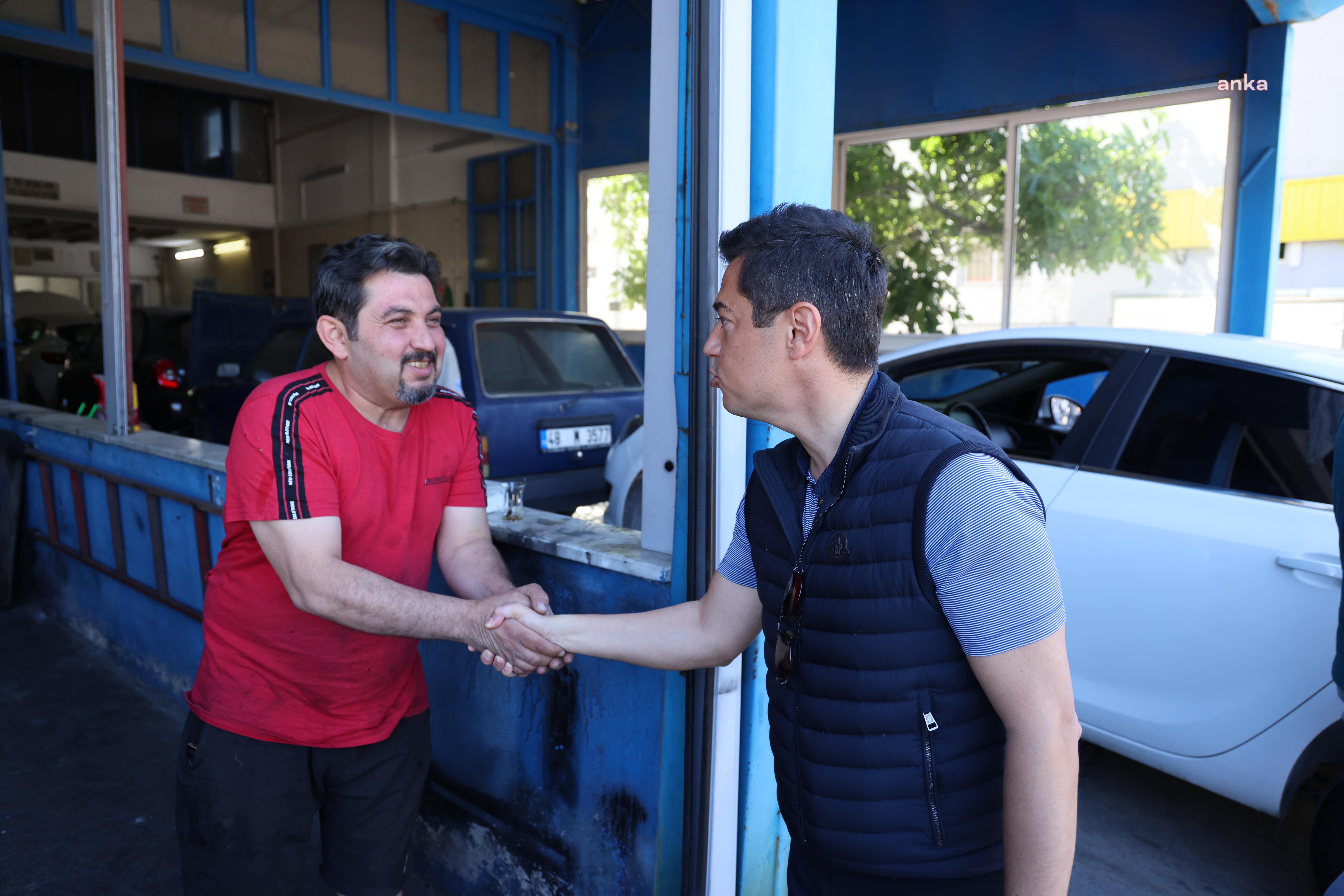 MARMARİS BELEDİYE BAŞKANI ÜNLÜ'DEN SANAYİ SİTESİ’NDE İNCELEME