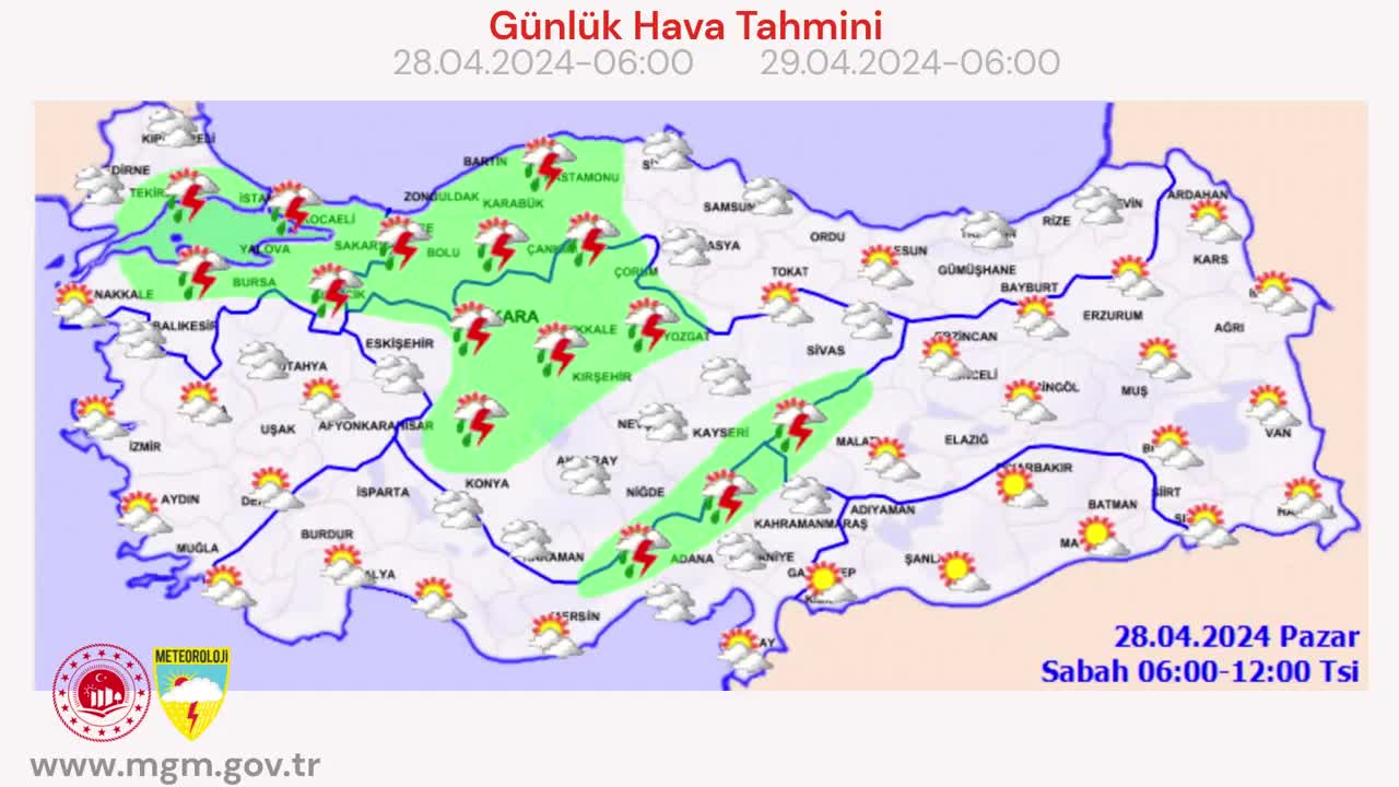 METEOROLOJİDEN 6 İL İÇİN KUVVETLİ YAĞIŞ UYARISI