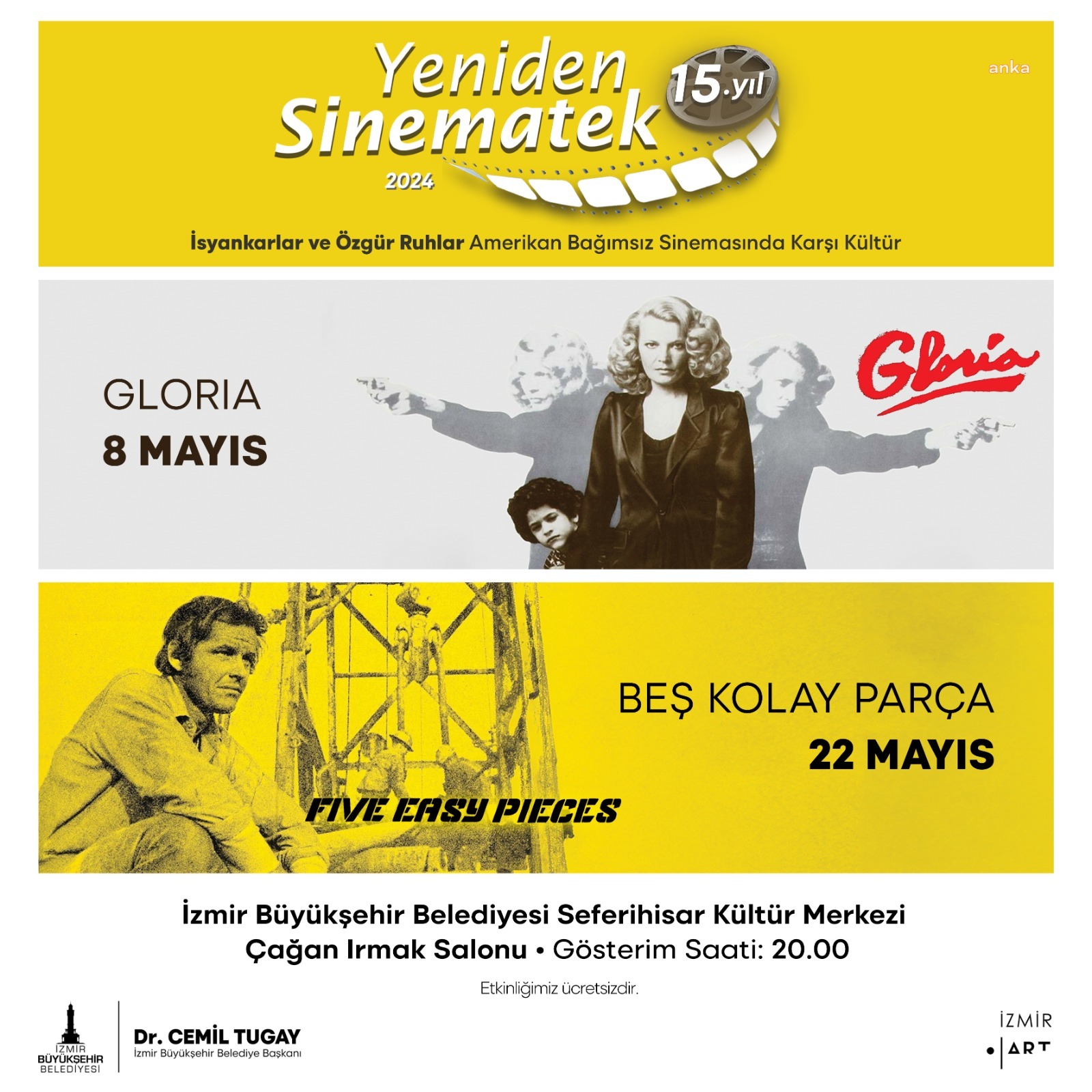 ÖDÜLLÜ DÖRT FİLM, "YENİDEN SİNEMATEK" İLE İZMİRLİ SİNEMASEVERLERLE BULUŞUYOR