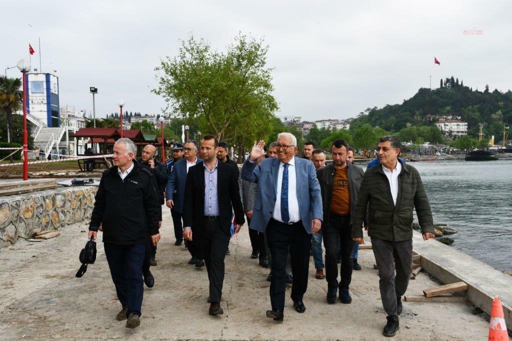 KARADENİZ EREĞLİ BELEDİYE BAŞKANI POSBIYIK’TAN SAHİLDE İNCELEME