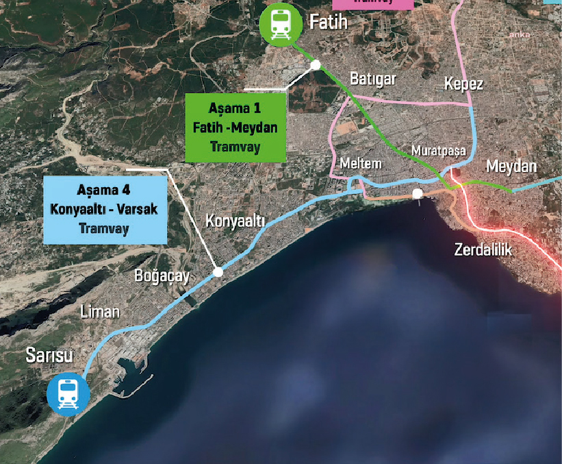 ANTALYA BÜYÜKŞEHİR BELEDİYESİ’NDE 4. AŞAMA KONYAALTI-VARSA RAYLI SİSTEM HATTI’NIN İHALESİ YAPILDI