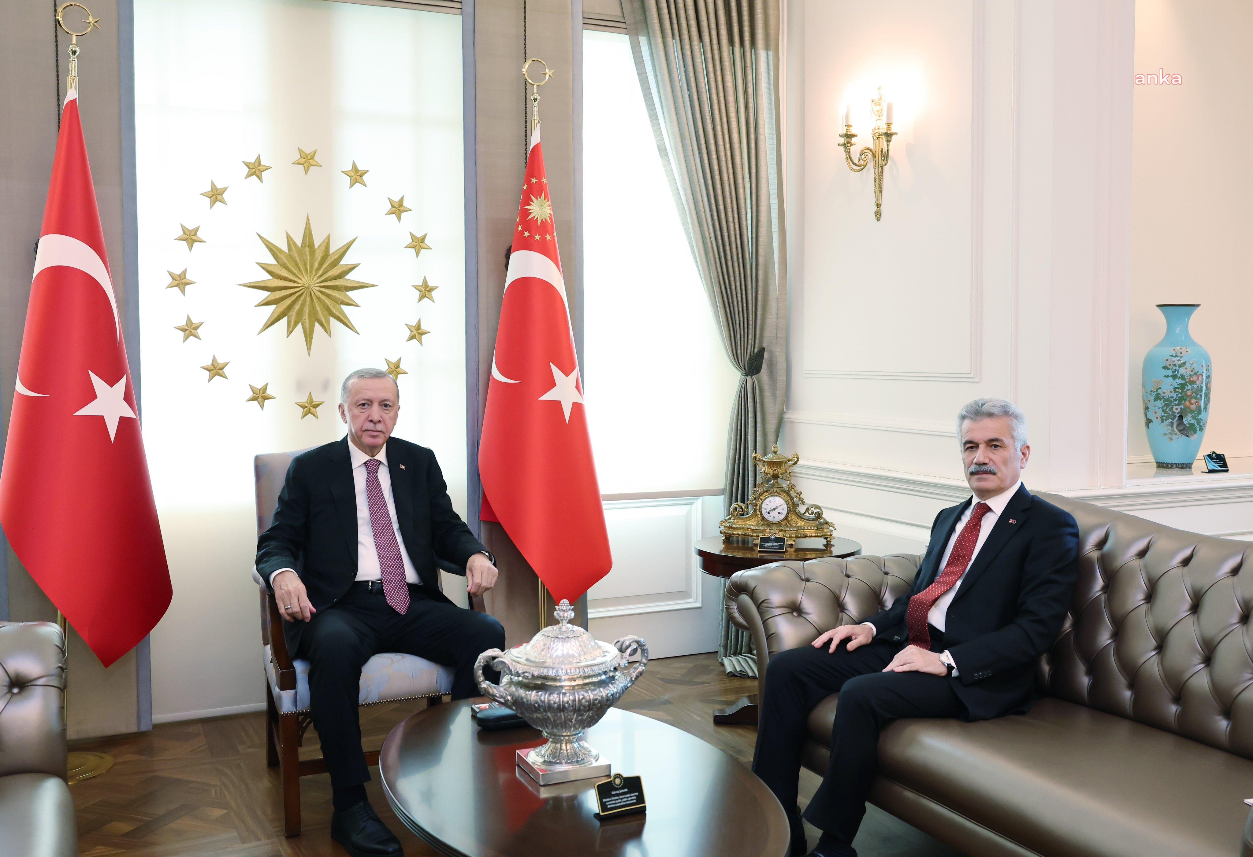 CUMHURBAŞKANI ERDOĞAN, YENİDEN DANIŞTAY BAŞKANI SEÇİLEN YİĞİT'İ KABUL ETTİ