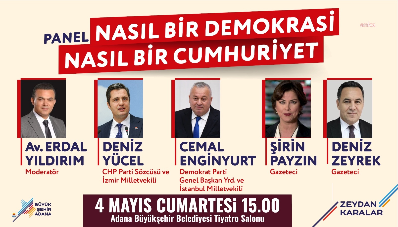 ADANA'DA NASIL BİR DEMOKRASİ NASIL BİR CUMHURİYET PANELİ