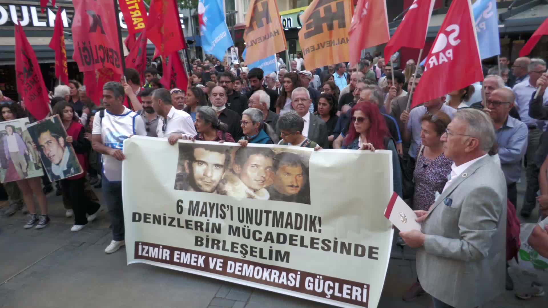İZMİR EMEK VE DEMOKRASİ GÜÇLERİ BİLEŞENLERİ, "ÜÇ FİDAN"I ANDI