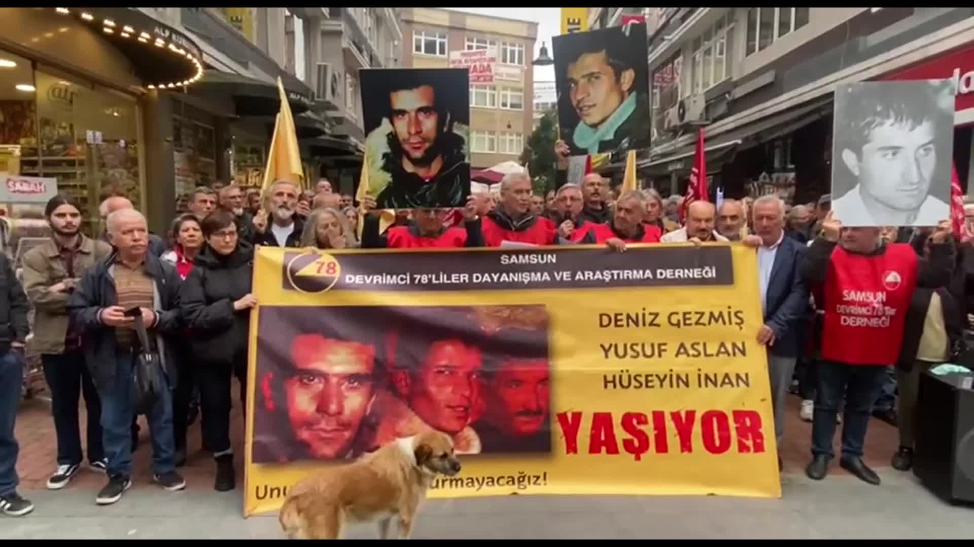 SAMSUN DEVRİMCİ 78’LİLER DERNEĞİ'NDEN 'DAR AĞACINDA 3 FİDAN' ANMASI