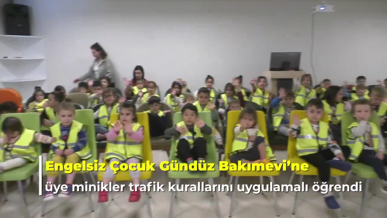 BAŞKENT’TE ENGELSİZ ÇOCUK GÜNDÜZ BAKIMEVİ ÜYESİ ÇOCUKLAR, TRAFİK KURALLARINI UYGULAMALI OLARAK ÖĞRENDİ