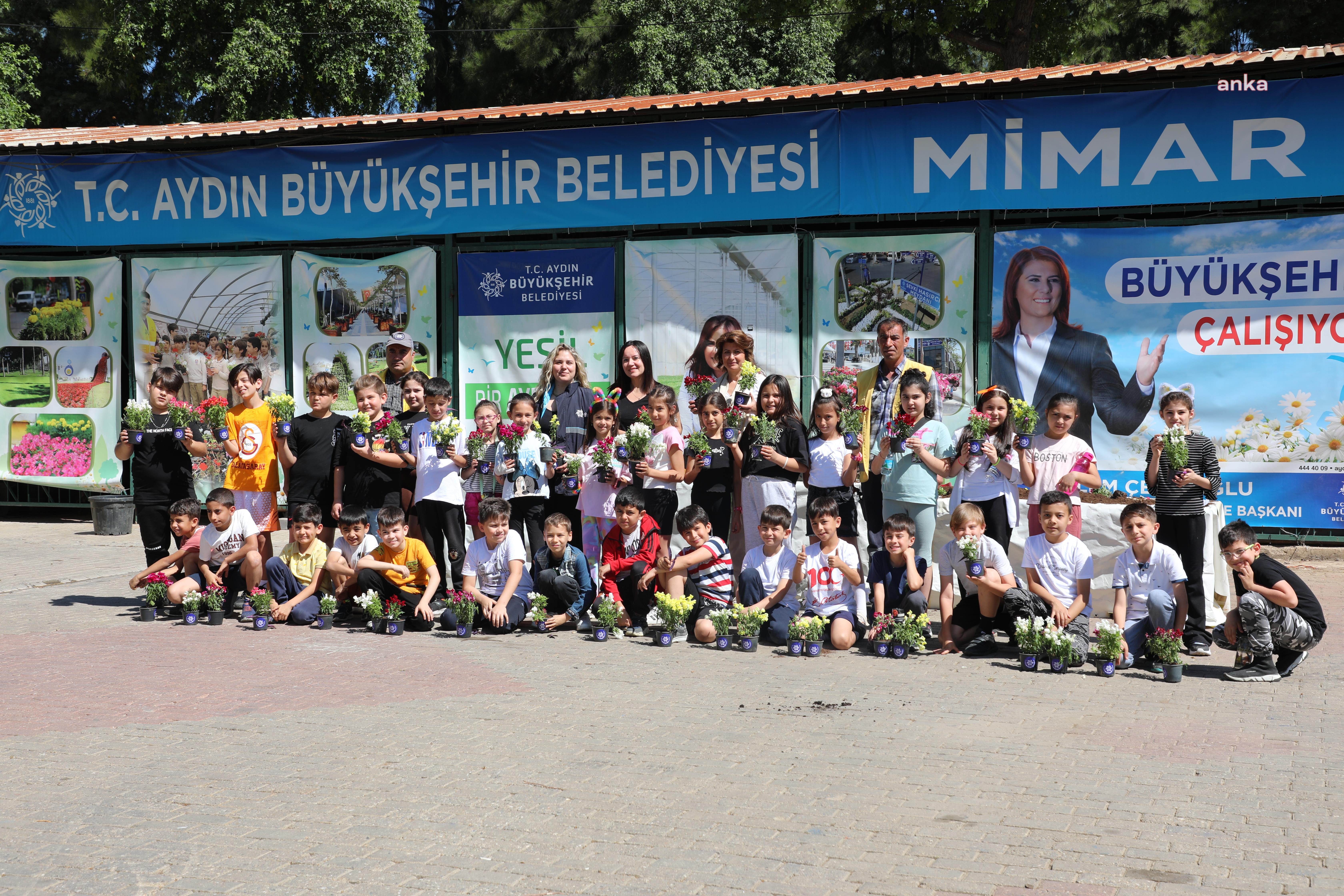 EFELER CUMHURİYET İLKOKULU ÖĞRENCİLERİ İÇİN DERS ZİLİ, AYDIN BÜYÜKŞEHİR'İN FİDANLIĞINDA ÇALDI
